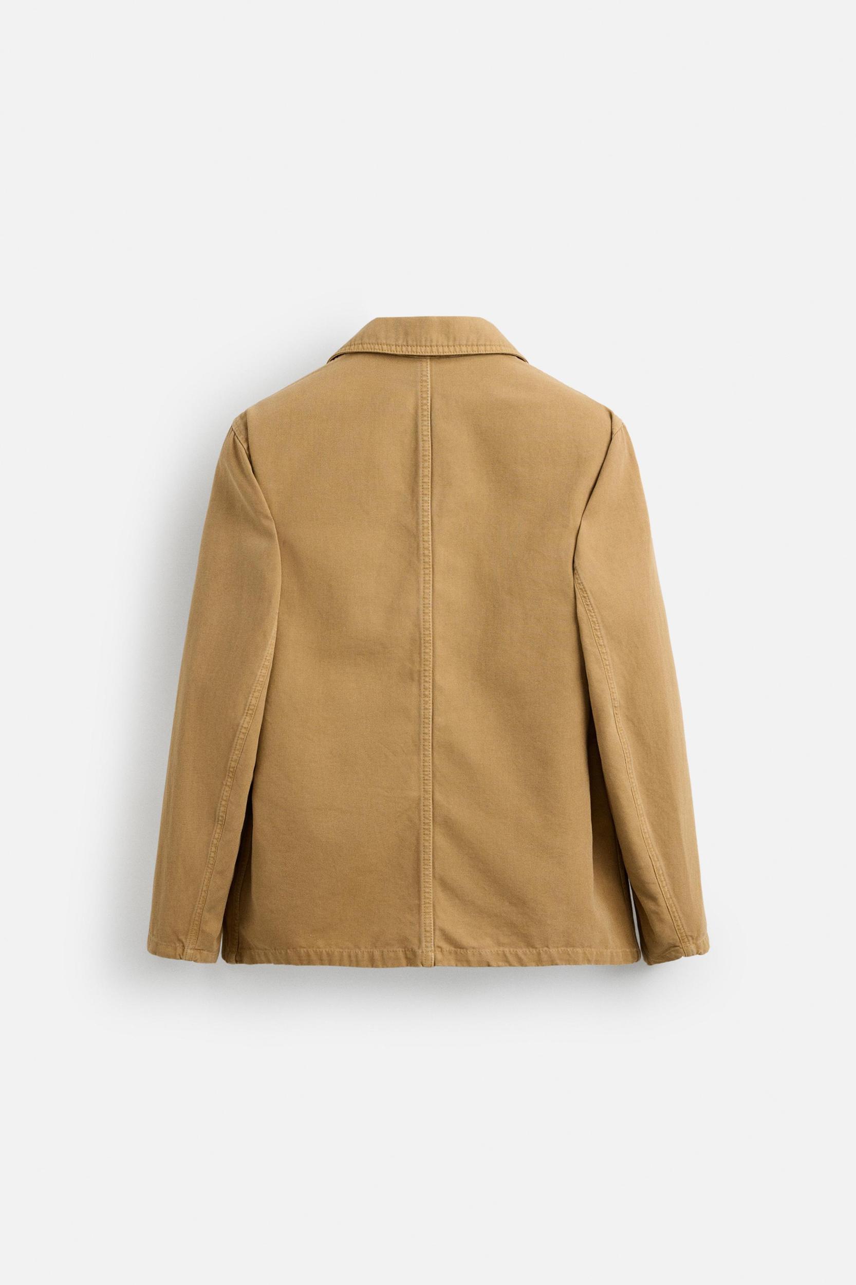 RELAXED FIT WASHED BLAZER Product Image