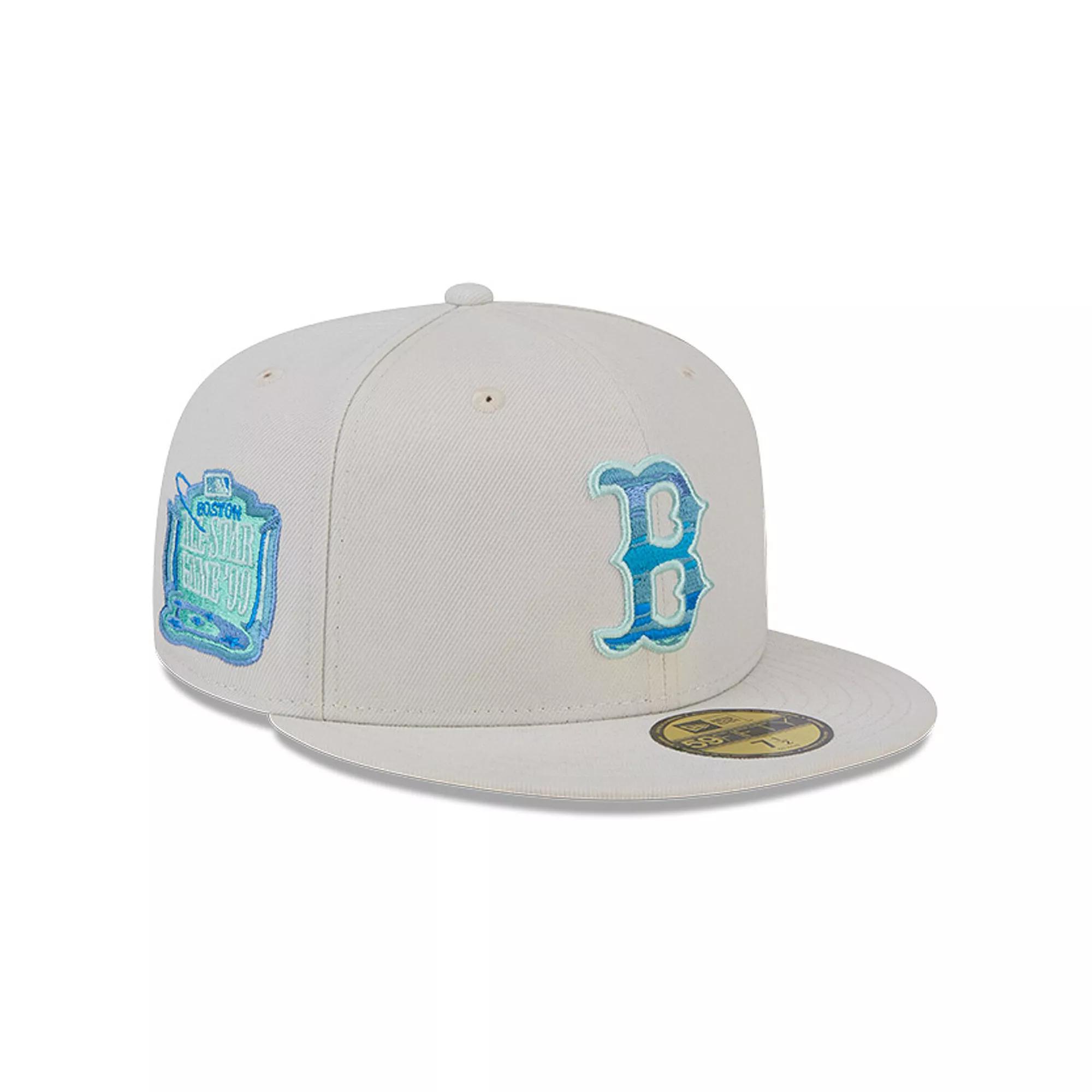 Men's New Era Khaki Boston Red Sox Stone Mist 59FIFTY Fitted Hat, Size: 8, Beig K Product Image
