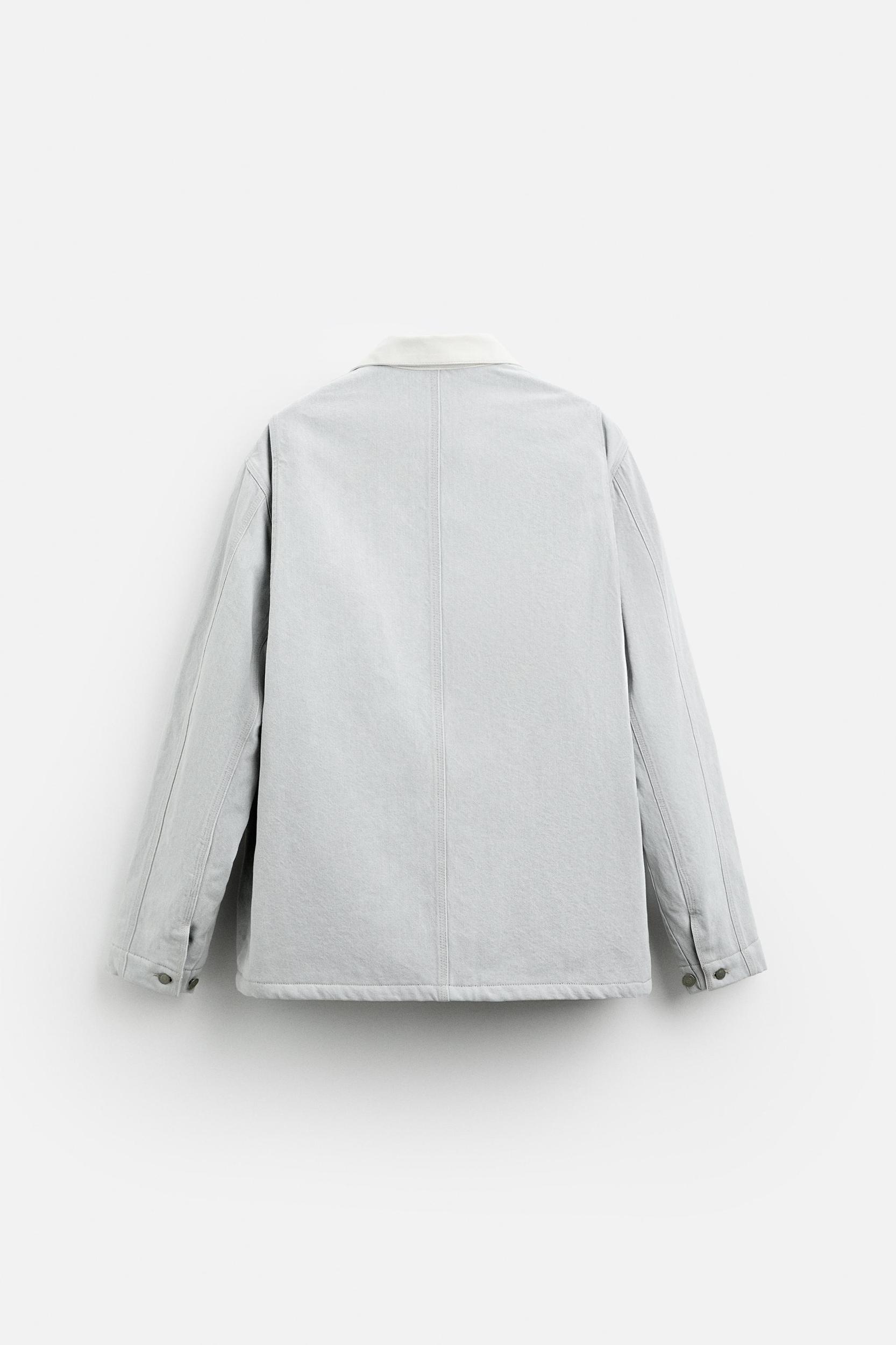 CONTRASTING COLLAR DENIM JACKET LIMITED EDITION Product Image