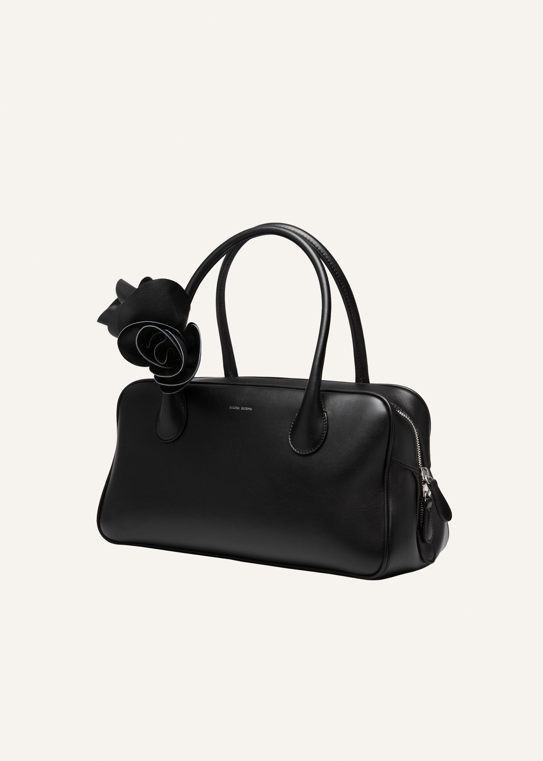 Brigitte bag in black leather and silver Product Image