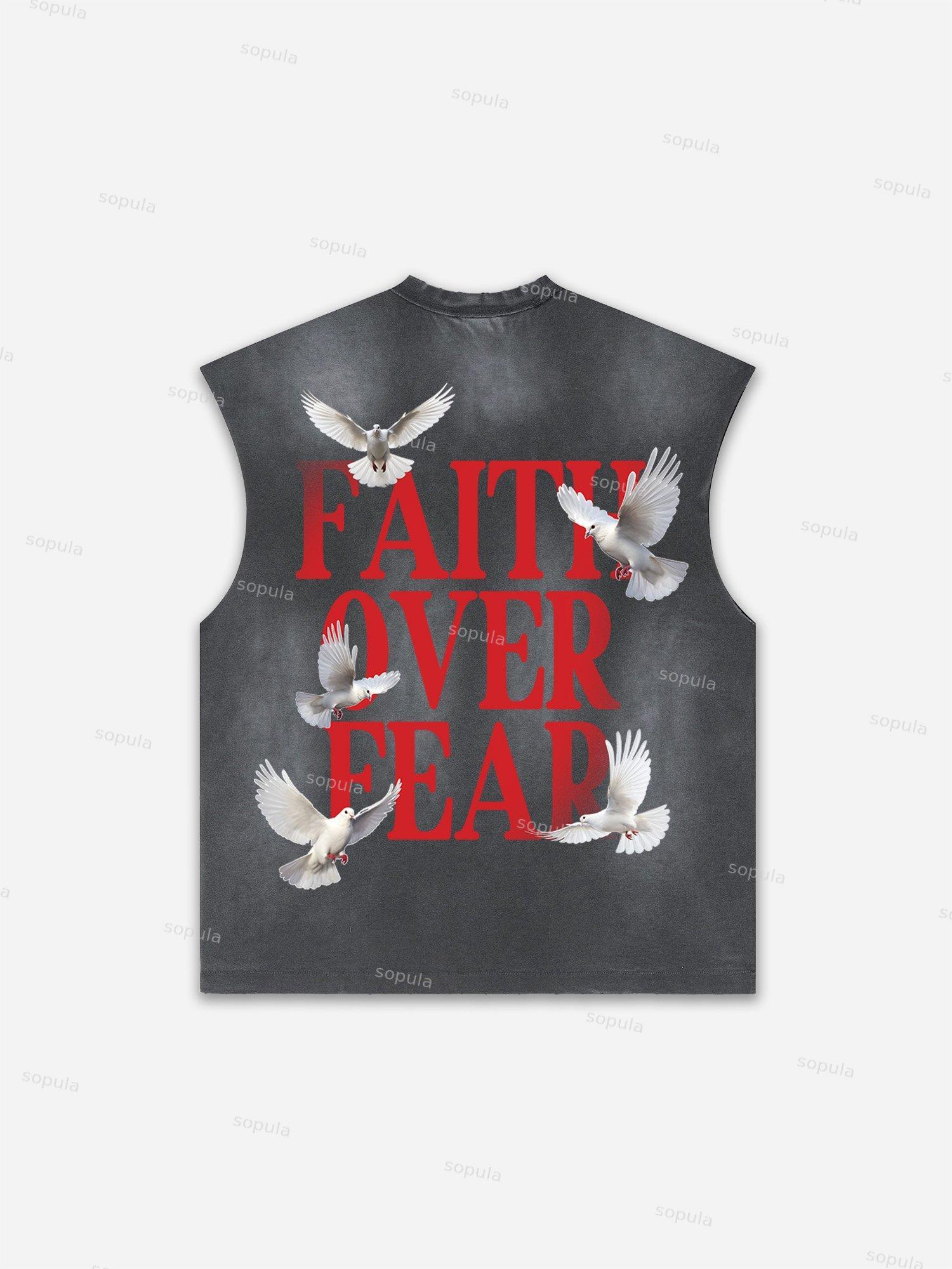 Future World Brainstorming Graphic Print Distressed Tank Top Product Image