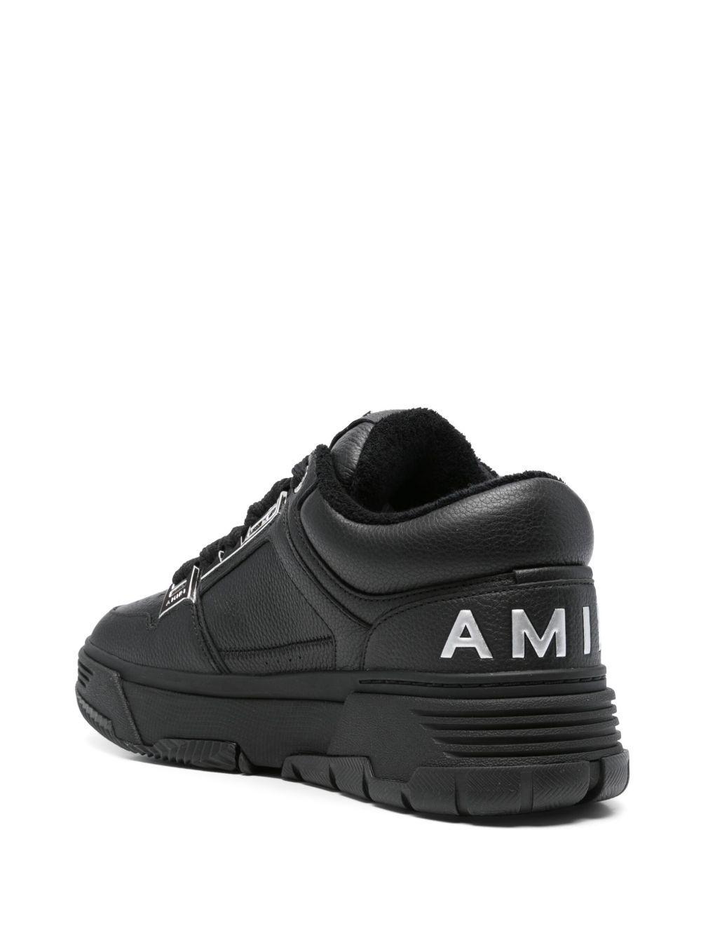 logo-embellished leather sneakers Product Image