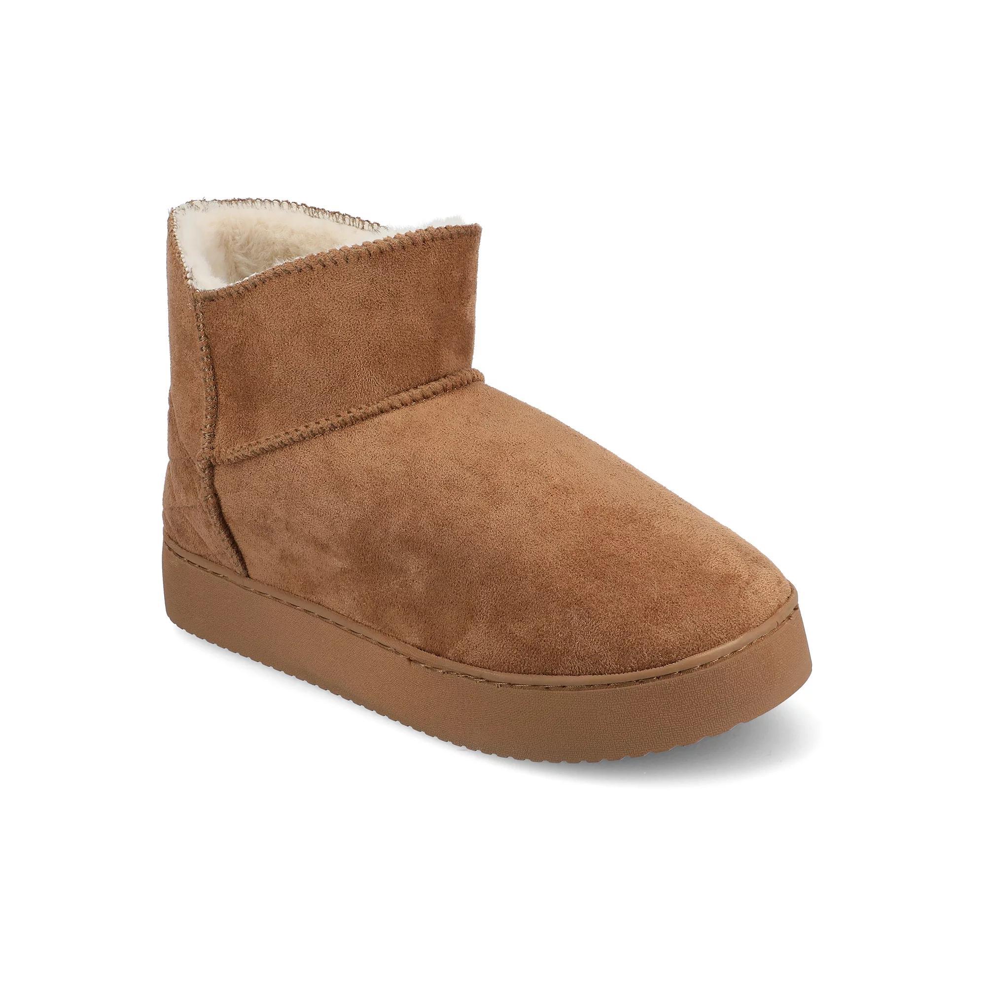 Journee Noa Women's Cushioned Ankle Boot Slippers, Size: XL (11/12) Product Image