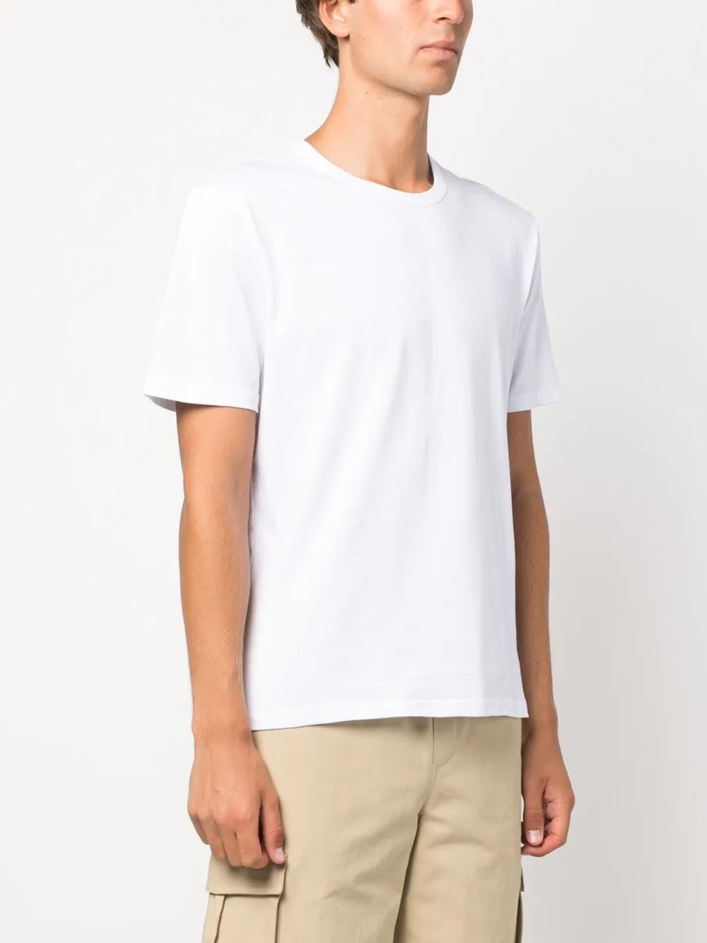plain stretch-cotton T-shirt Product Image