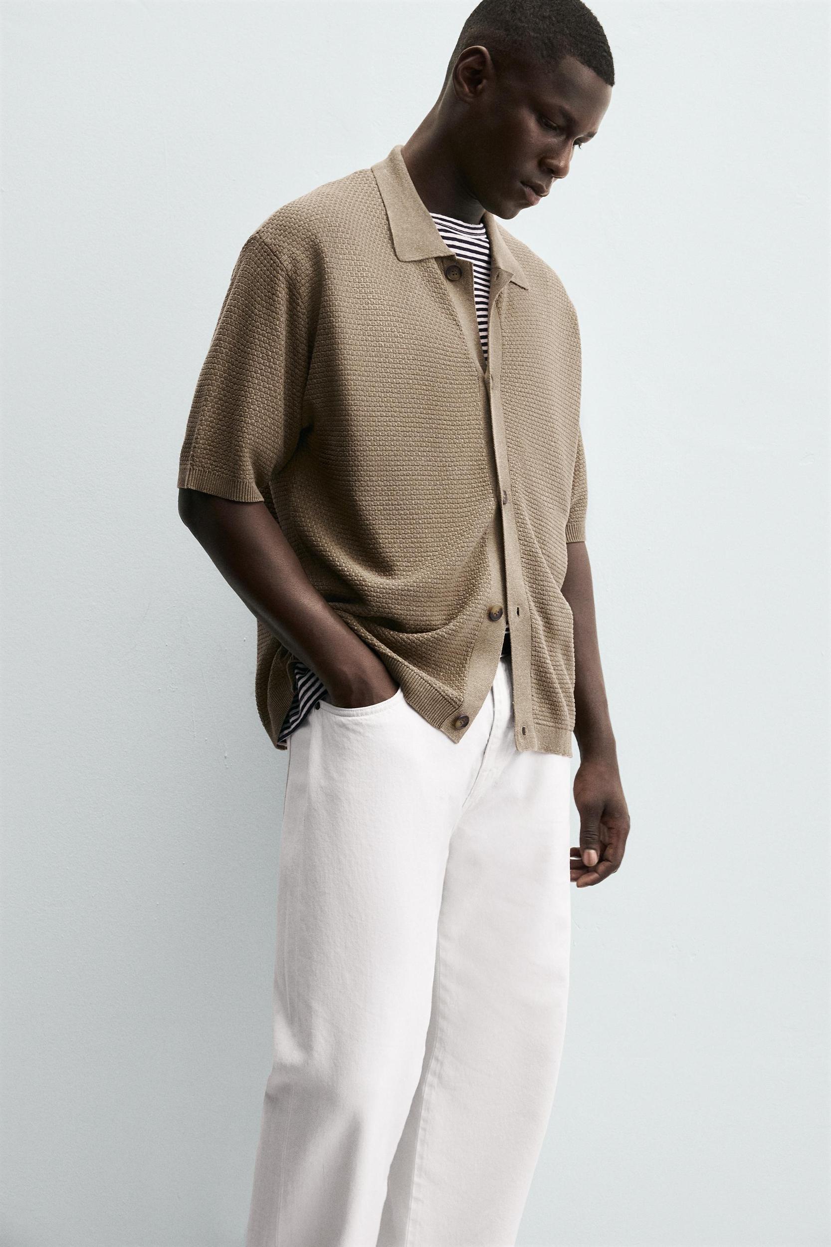 TEXTURED KNIT SHIRT Product Image