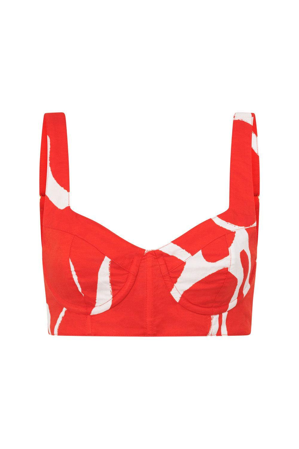 SAMPLE-Dien Wrap Skirt - Evoke Red Product Image