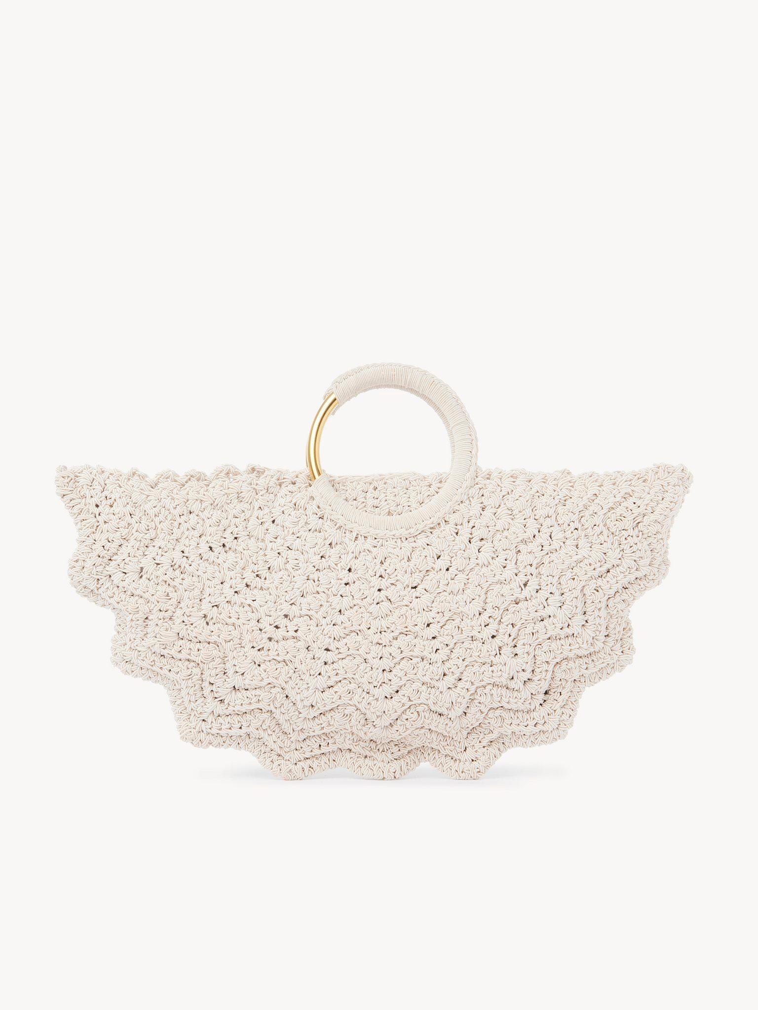 Small Bracelet Paravent tote bag in crochet Product Image