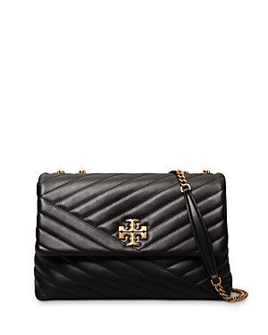 Womens Large Kira Chevron Leather Shoulder Bag Product Image