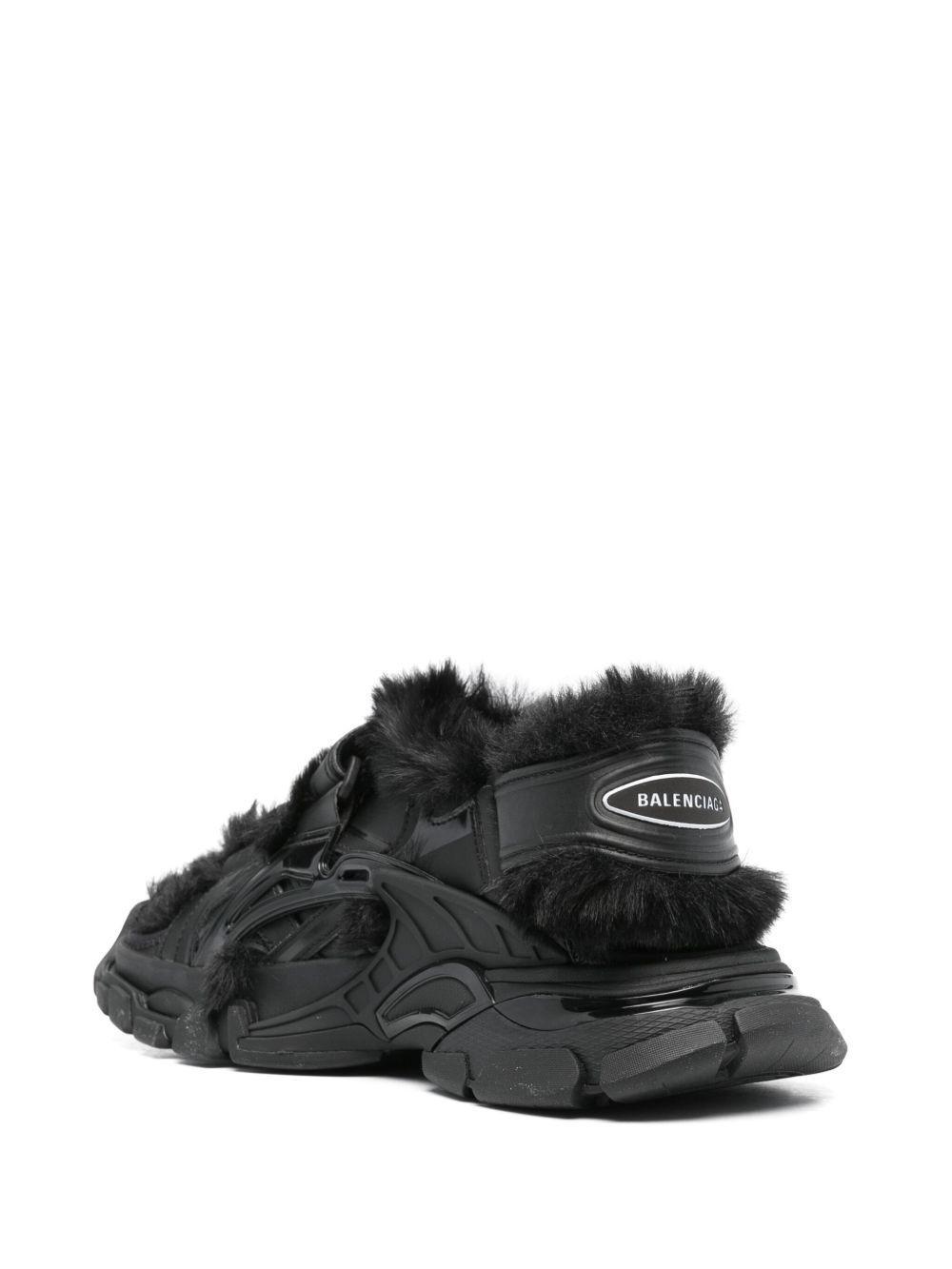 faux-fur Track sandals Product Image