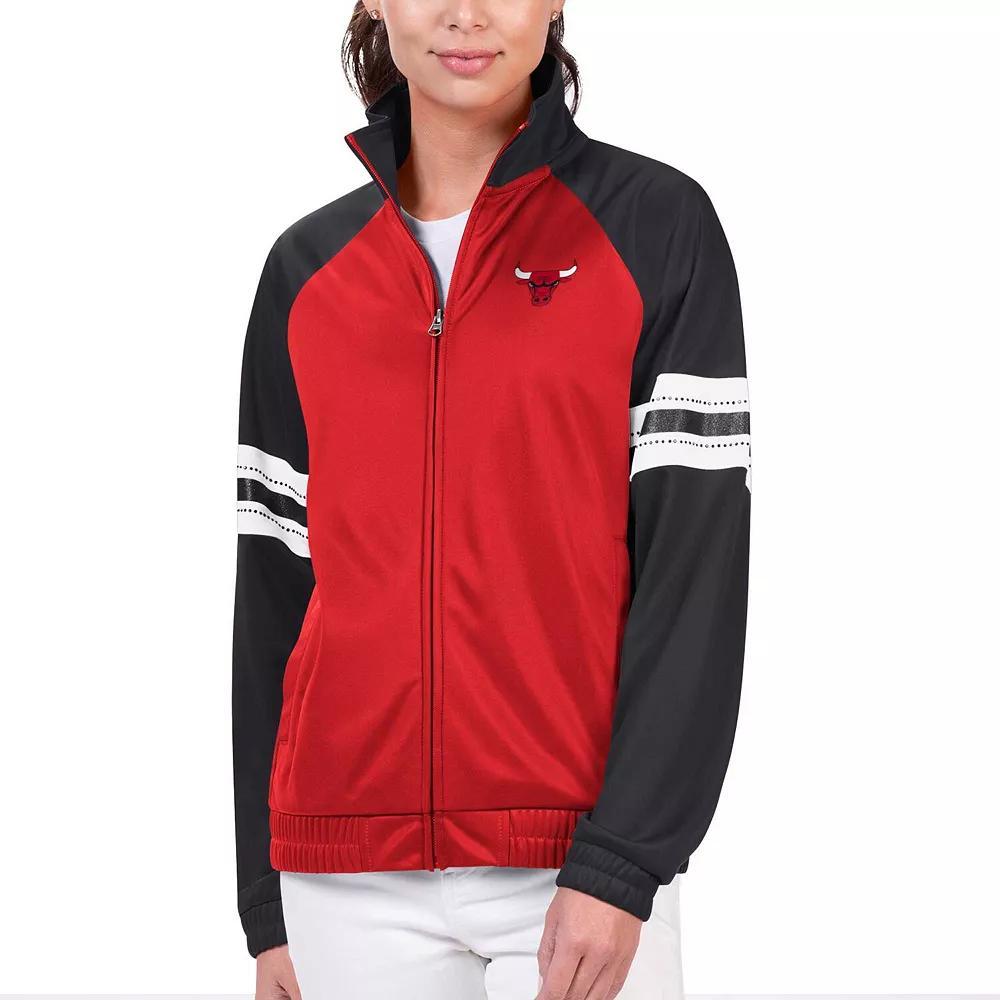 Women's G-III 4Her by Carl Banks Kelly Green Boston Celtics Main Player Raglan Rhinestone Full-Zip Track Jacket, Size: Medium Product Image