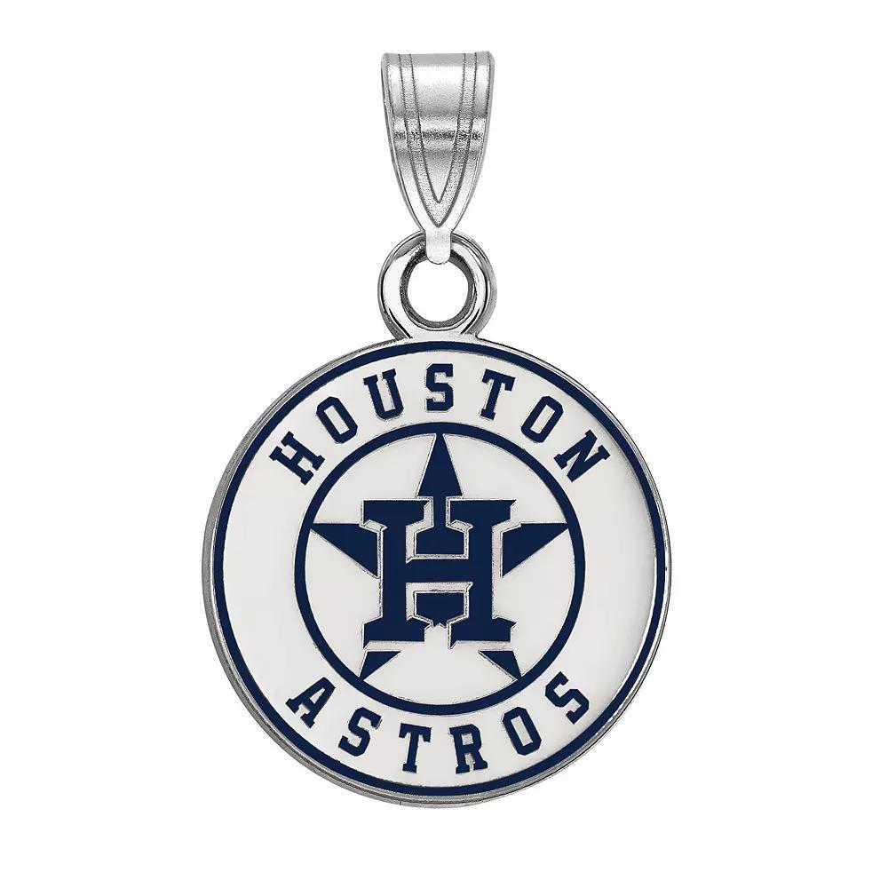 LogoArt Houston Astros Enamel Logo Pendant, Women's, Size: 18 mm, Sterling Silver Product Image