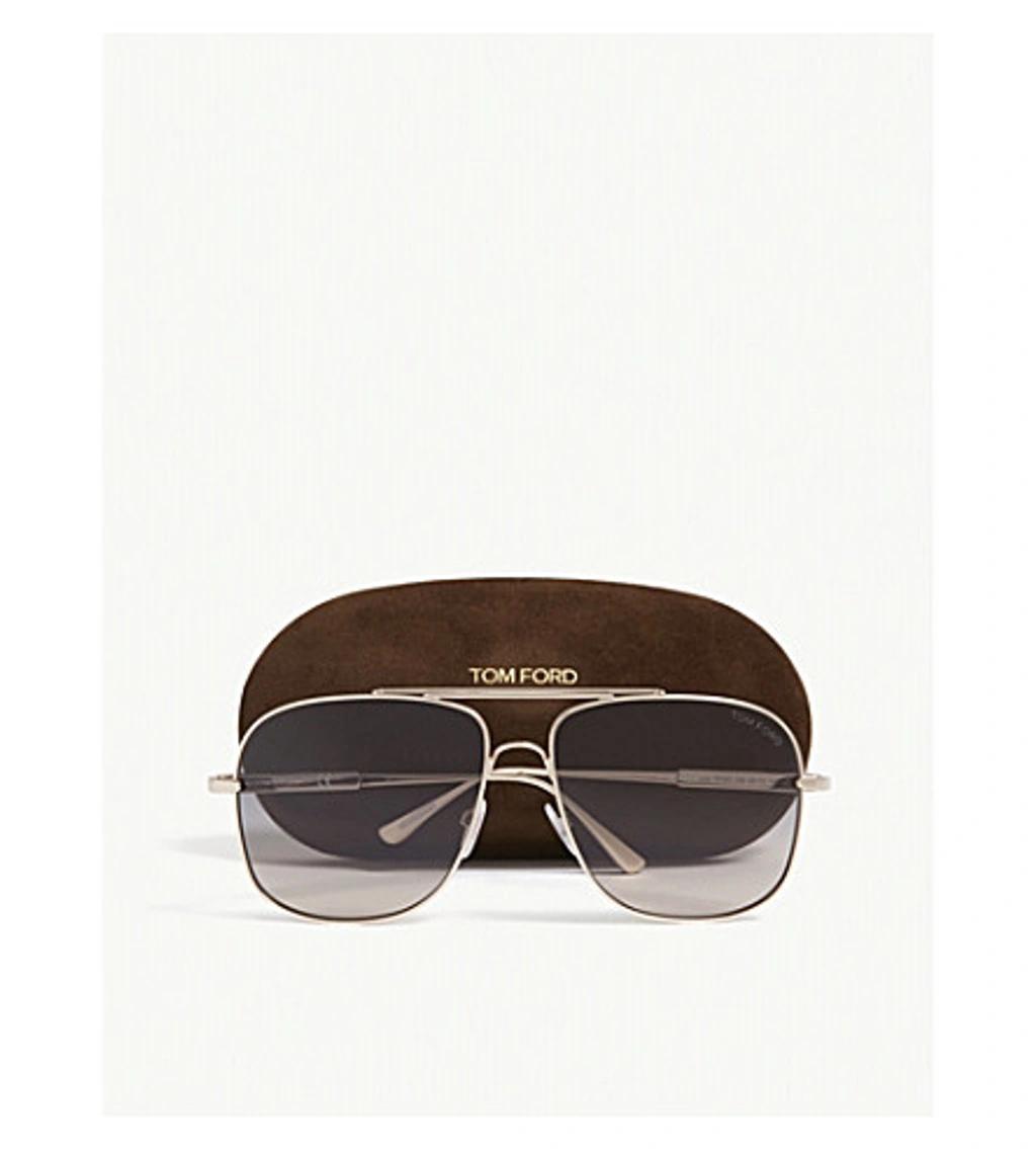 TOM FORD Ft0669 Pilot Frame Sunglasses In Gold Product Image