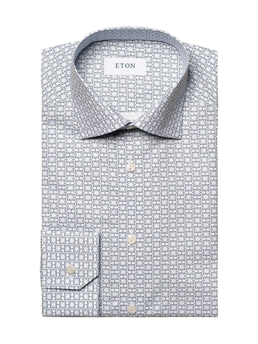 Mens Contemporary-Fit Geometric Print Shirt Product Image