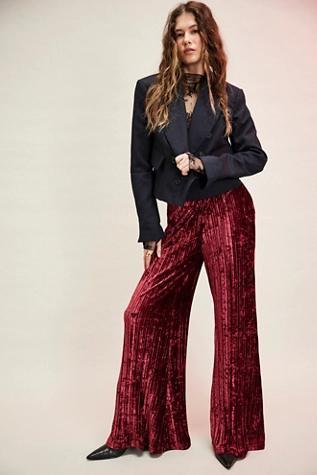 Star Sign Velvet Pants Product Image