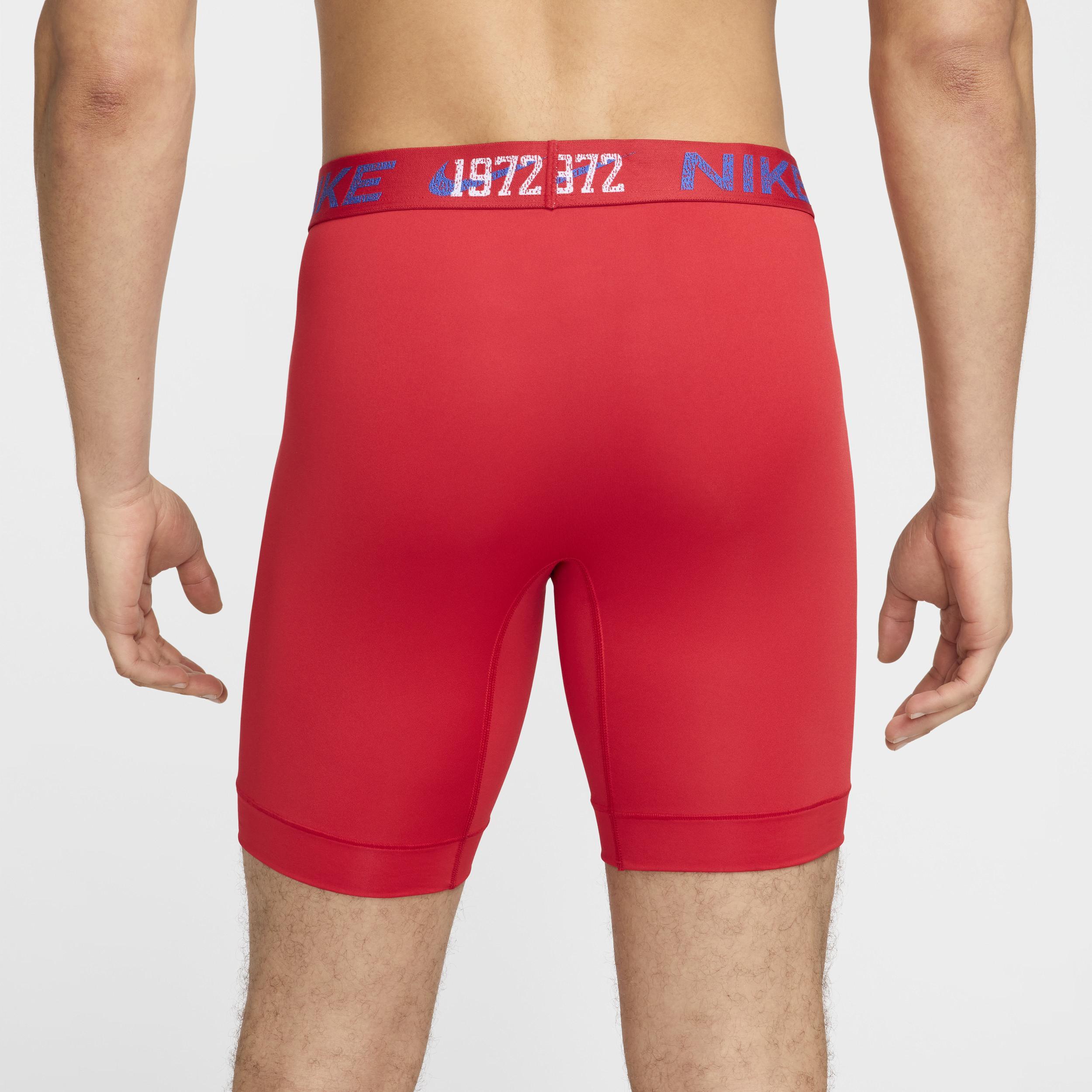 Nike Mens Dri-FIT Essential Micro Long Boxer Briefs (3-Pack) Product Image