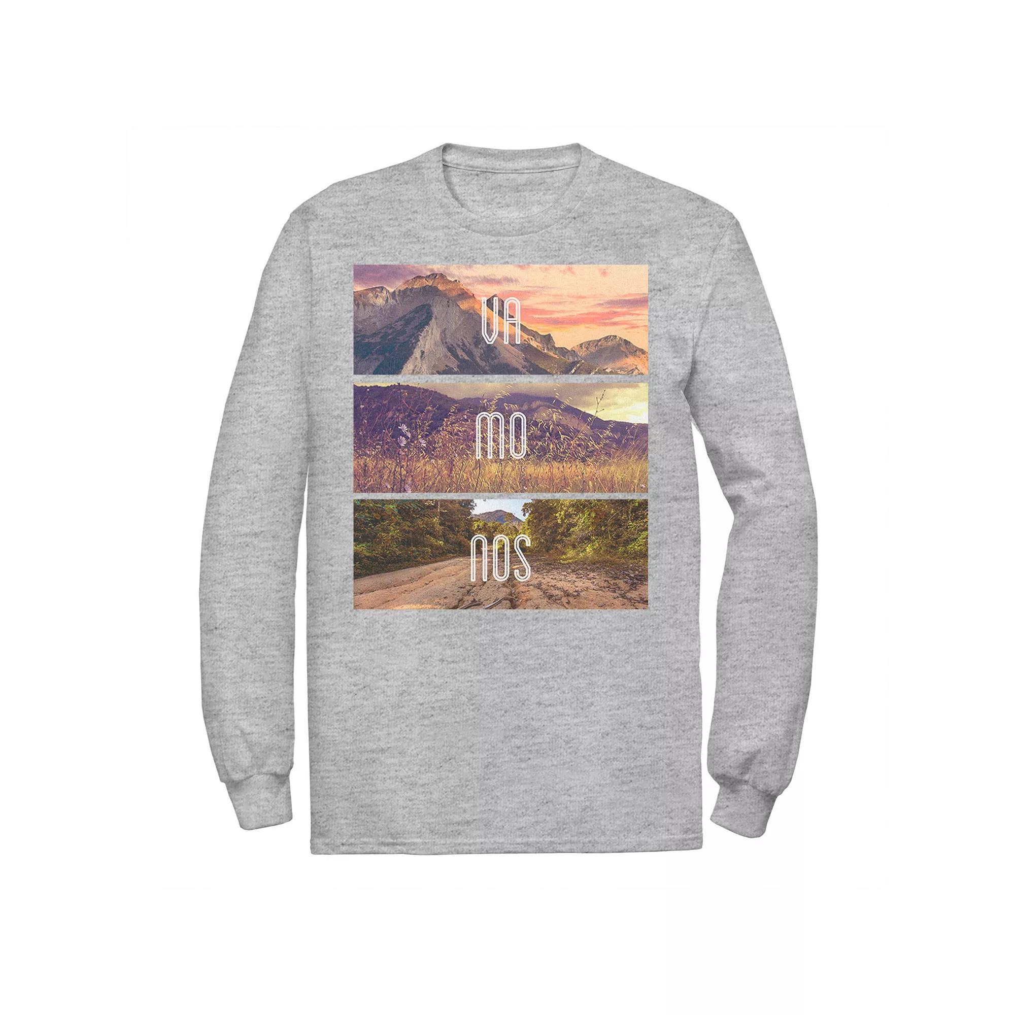 Men's Gonzales Vamonos Lanscape Portrait Stack Tee, Size: Large, Athletic Grey Product Image