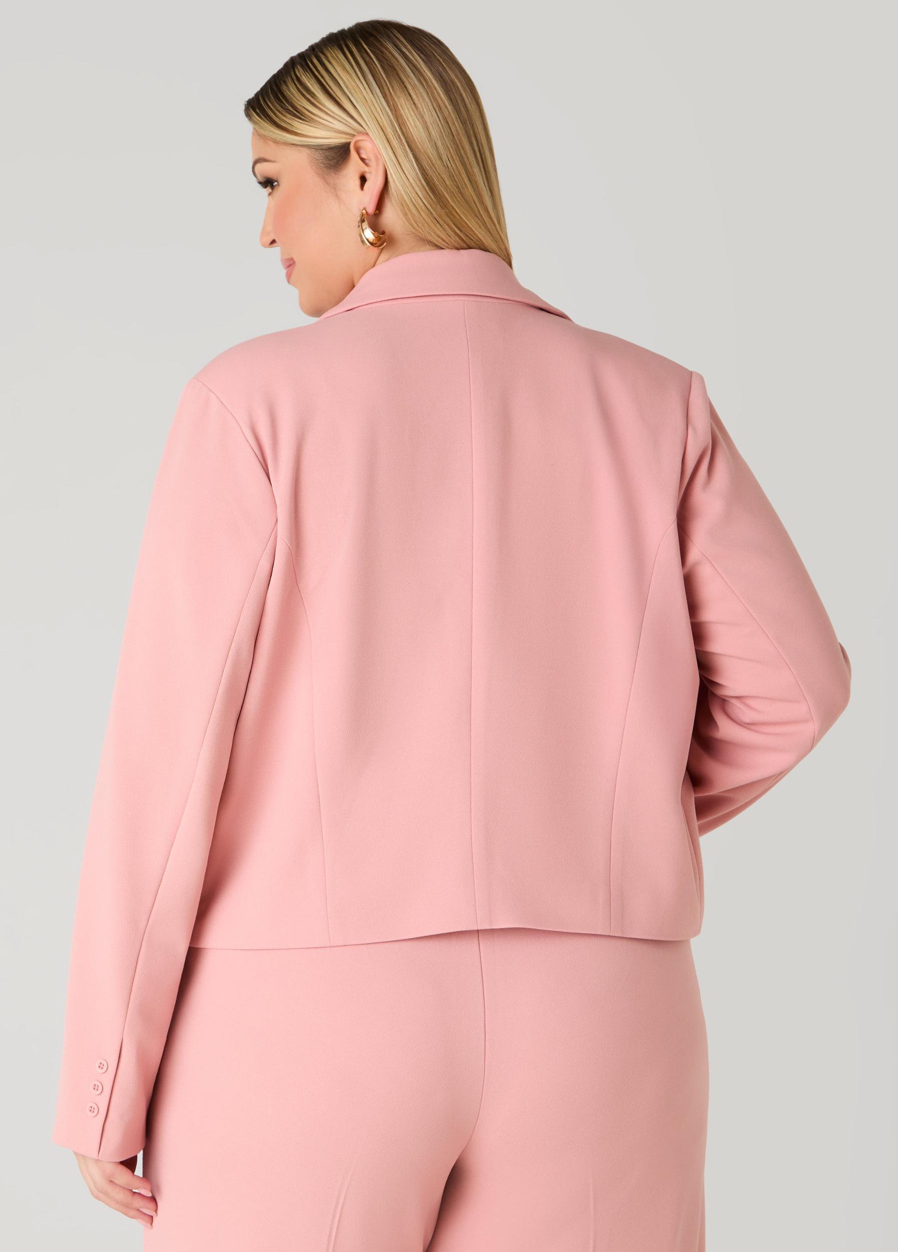 Open Front Cropped Blazer Product Image