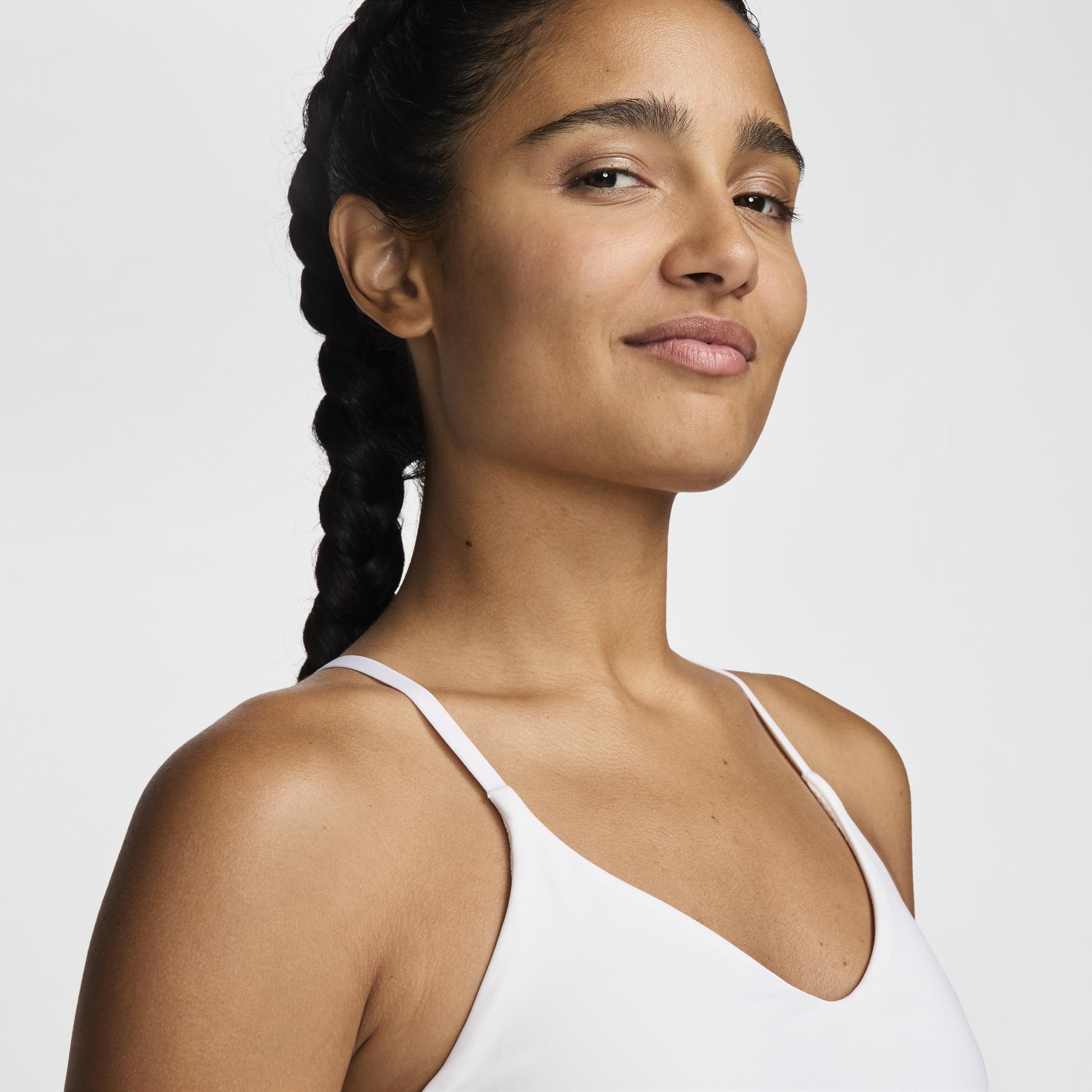 Women's Nike Indy Light Support Padded Sports Bra Tank Top, Size: XXL, White Product Image