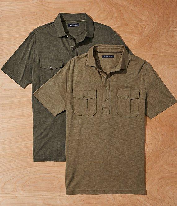 Cremieux Blue Label Cape Town Collection Solid Short Sleeve Polo Shirt Product Image