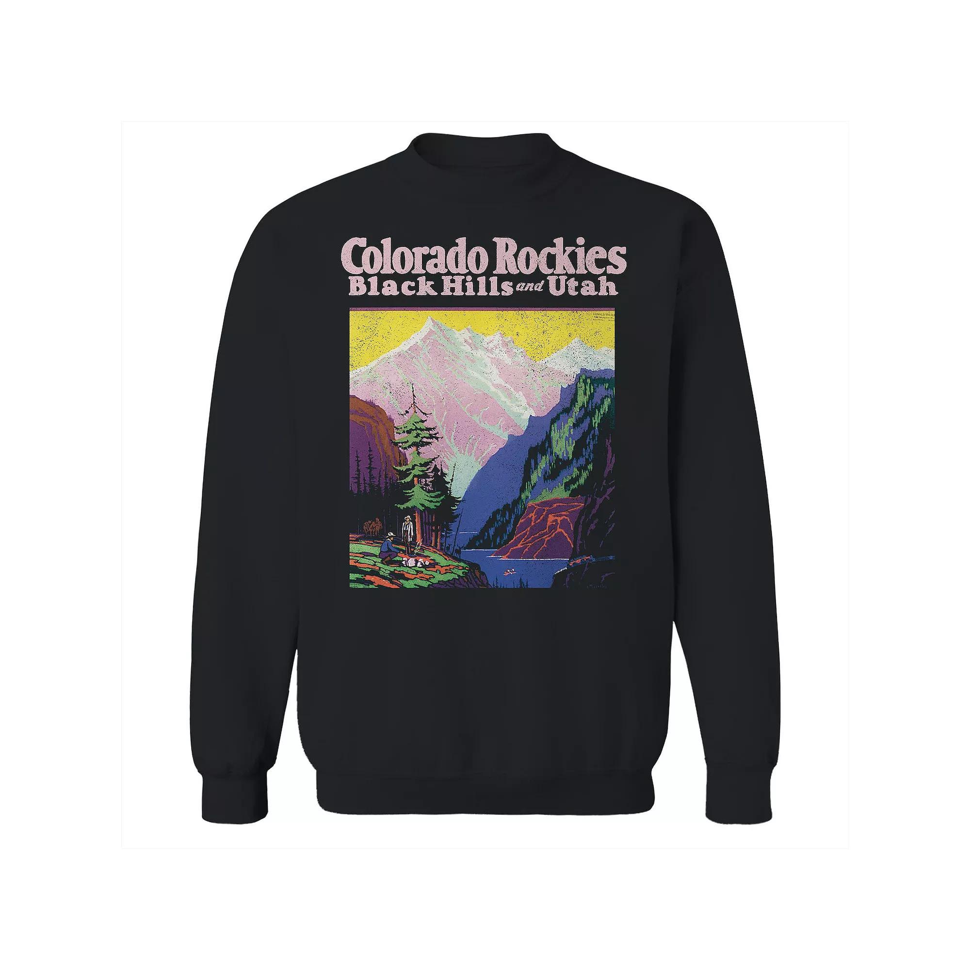 Men's Colorado Rockies Fleece Sweatshirt, Size: XXL, Black Product Image