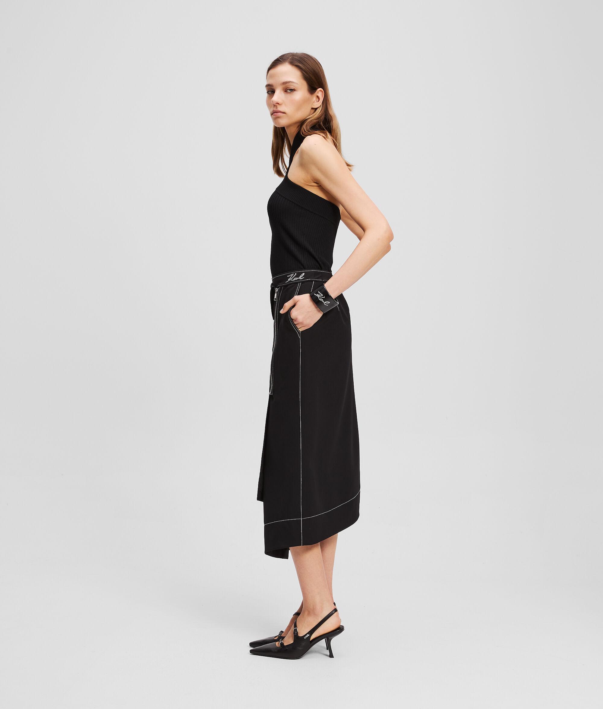 CONTRAST STITCH SKIRT Product Image