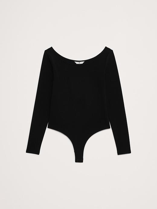 Refined Scoop-Neck Bodysuit Product Image