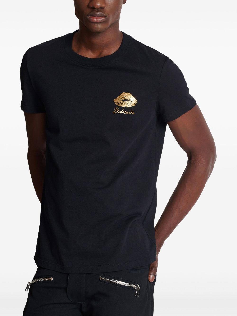 Balmain Kiss print T-shirt Product Image