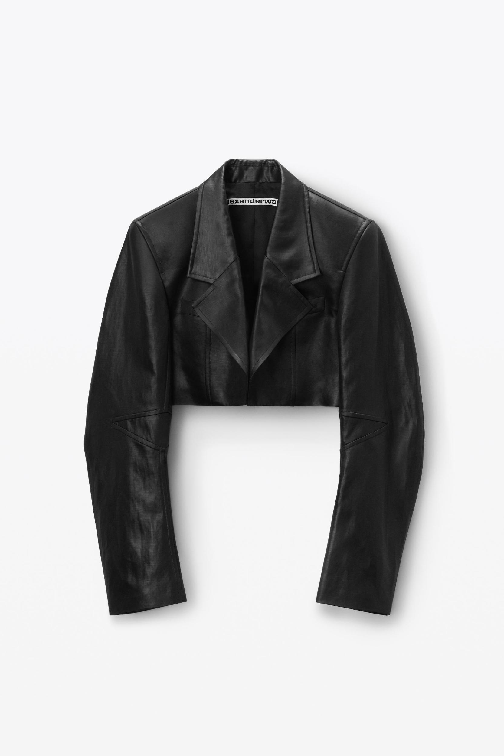 Cropped Blazer In Linen Chintz Product Image