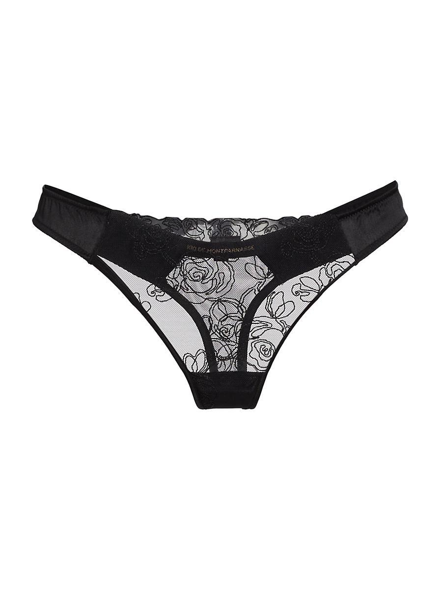 Womens La Rose Lace Thong Product Image