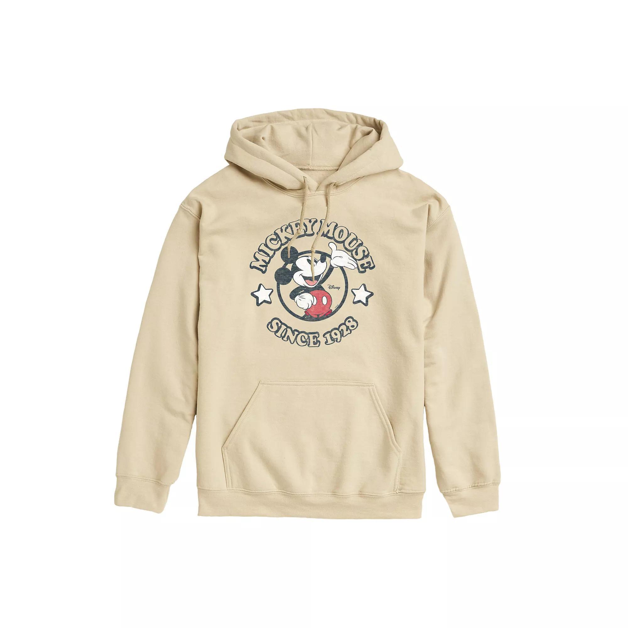 Disneys Mickey Mouse Mens Since 1928 Graphic Hoodie Brown Product Image