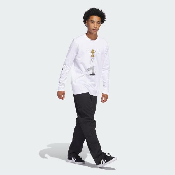 adidas Henry Jones Champ Long Sleeve Tee (Gender Neutral) White S Unisex Product Image