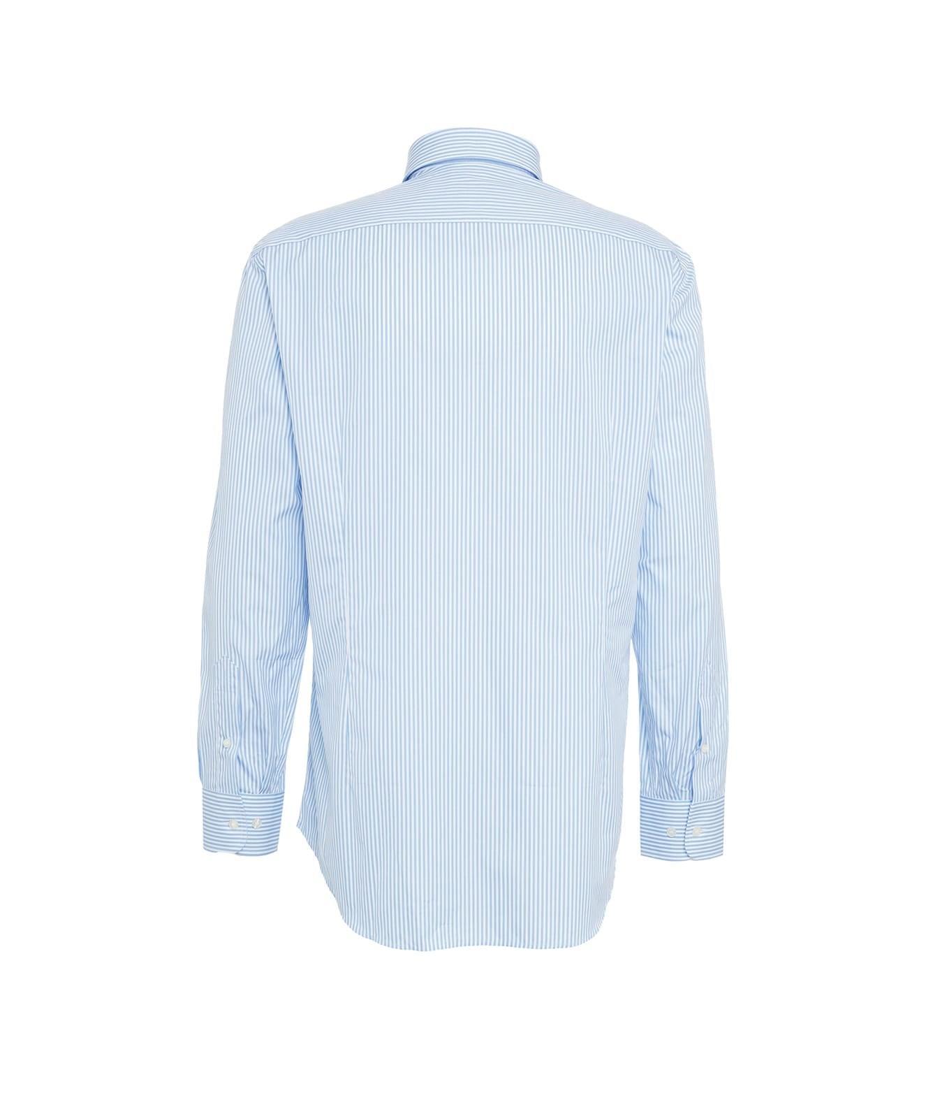 Striped shirt with logo embroidery Product Image