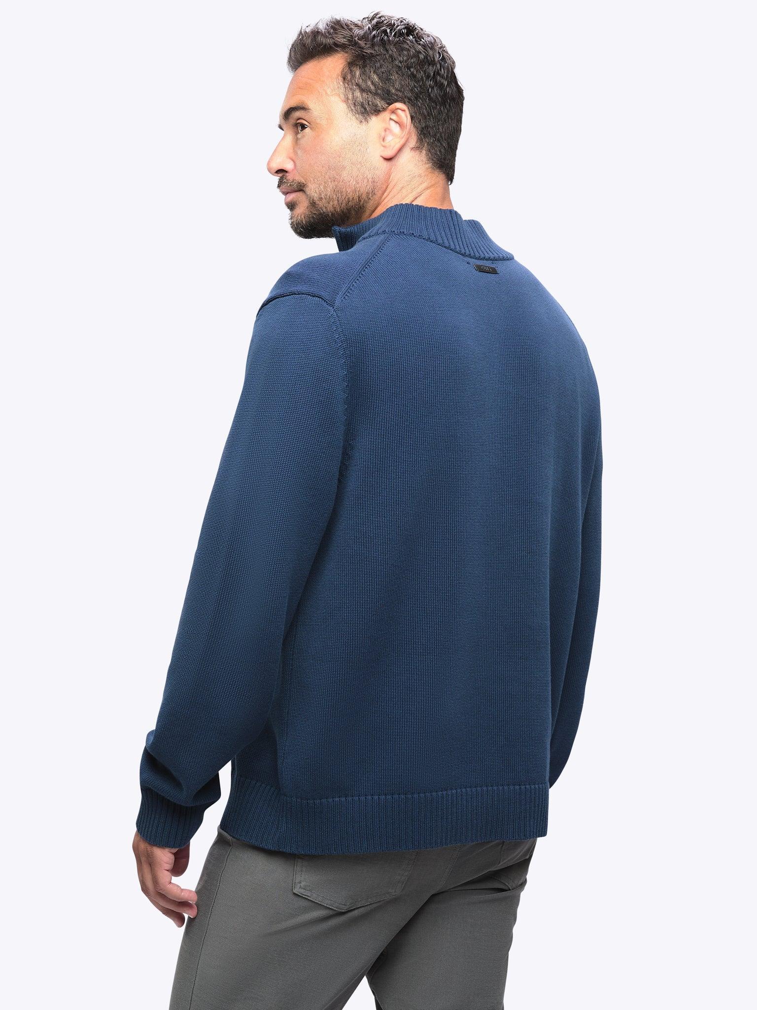 Odyssey Sweater Q-Zip | Iron Navy Classic-Fit Product Image