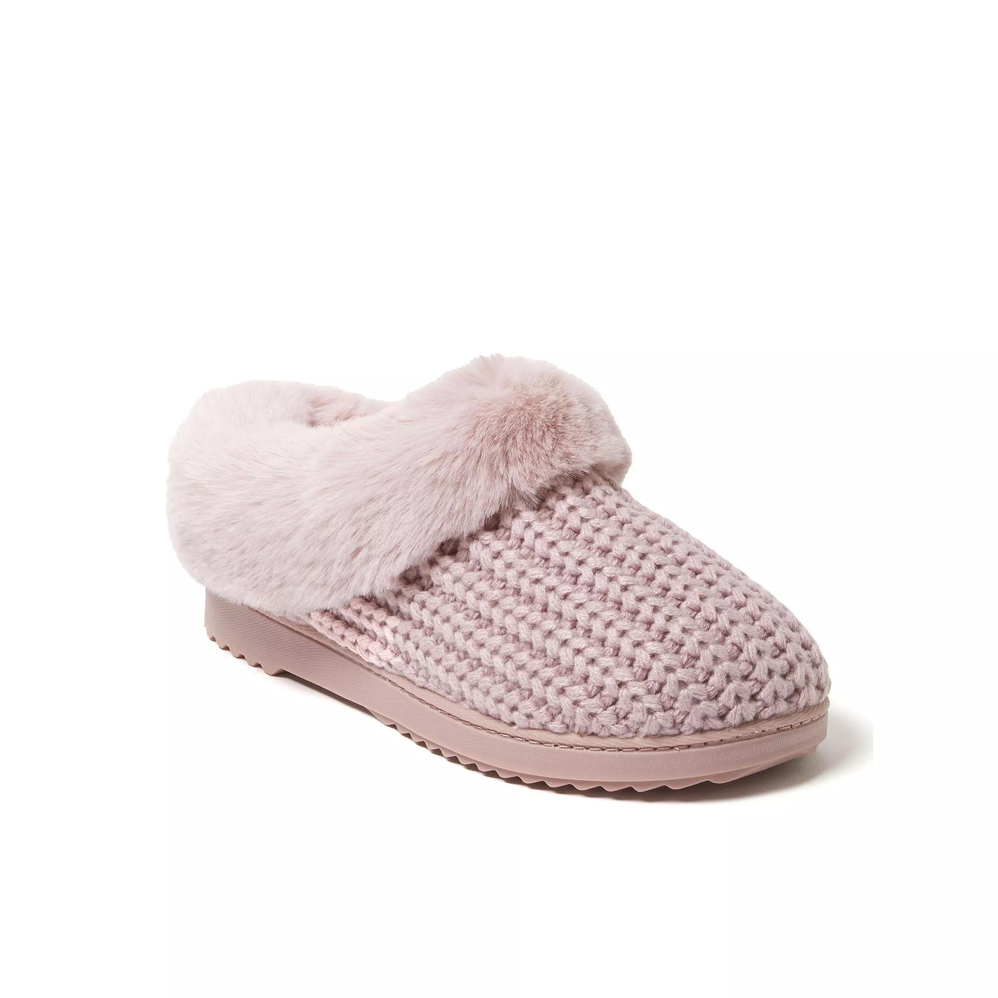 Dearfoams Hannah Festive Knit Womens Clog Slippers Product Image