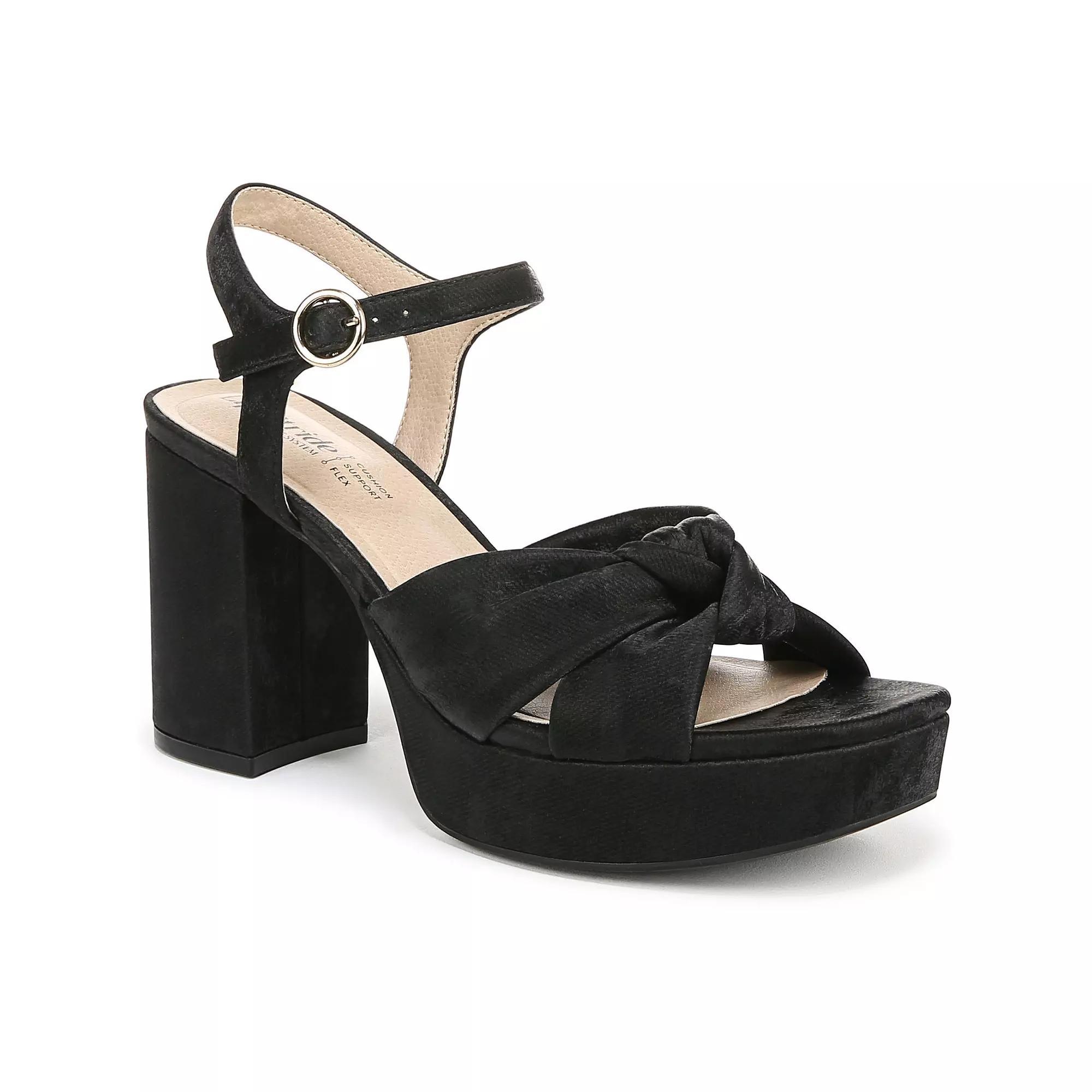 LifeStride August Women's Platform Heels, Size: 6 Wide, Black Product Image