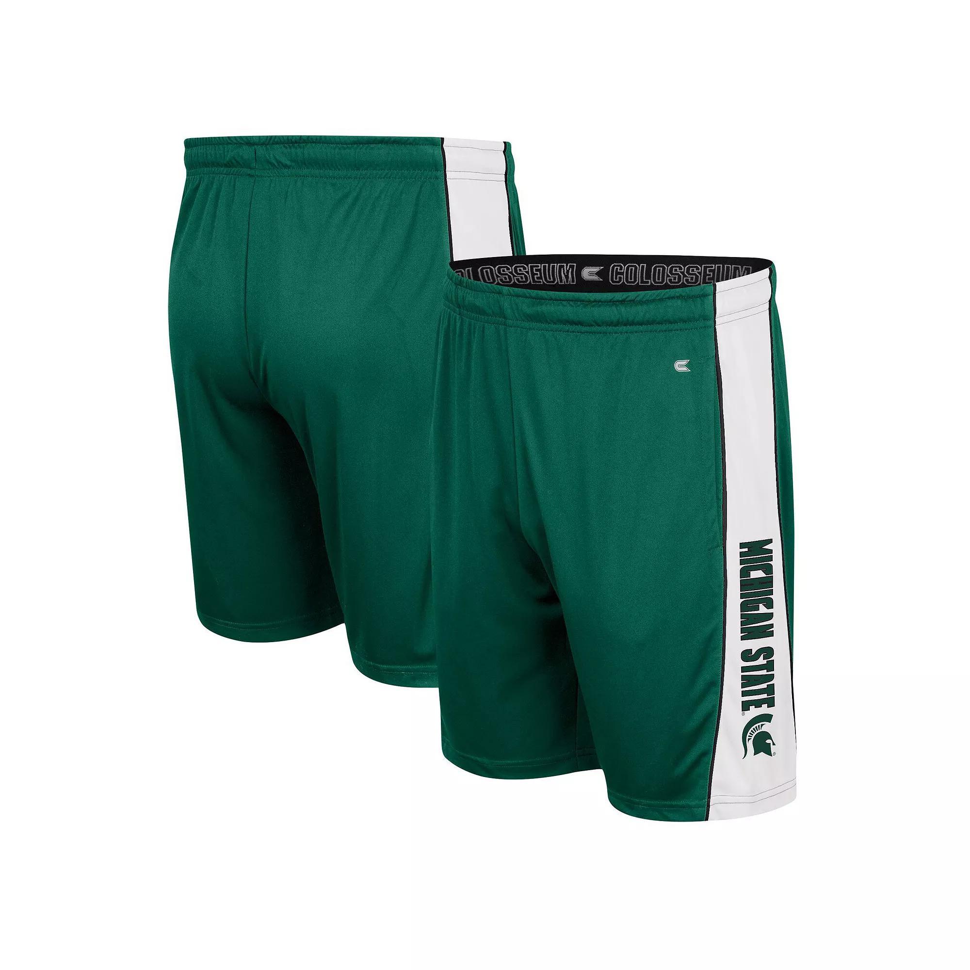 Men's Colosseum Red Wisconsin Badgers Panel Shorts, Size: Small Product Image