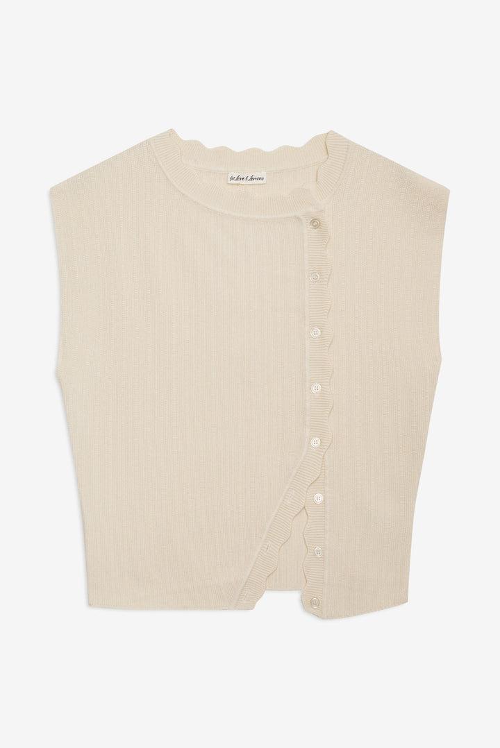 Naomi Knit Top — Ivory Product Image