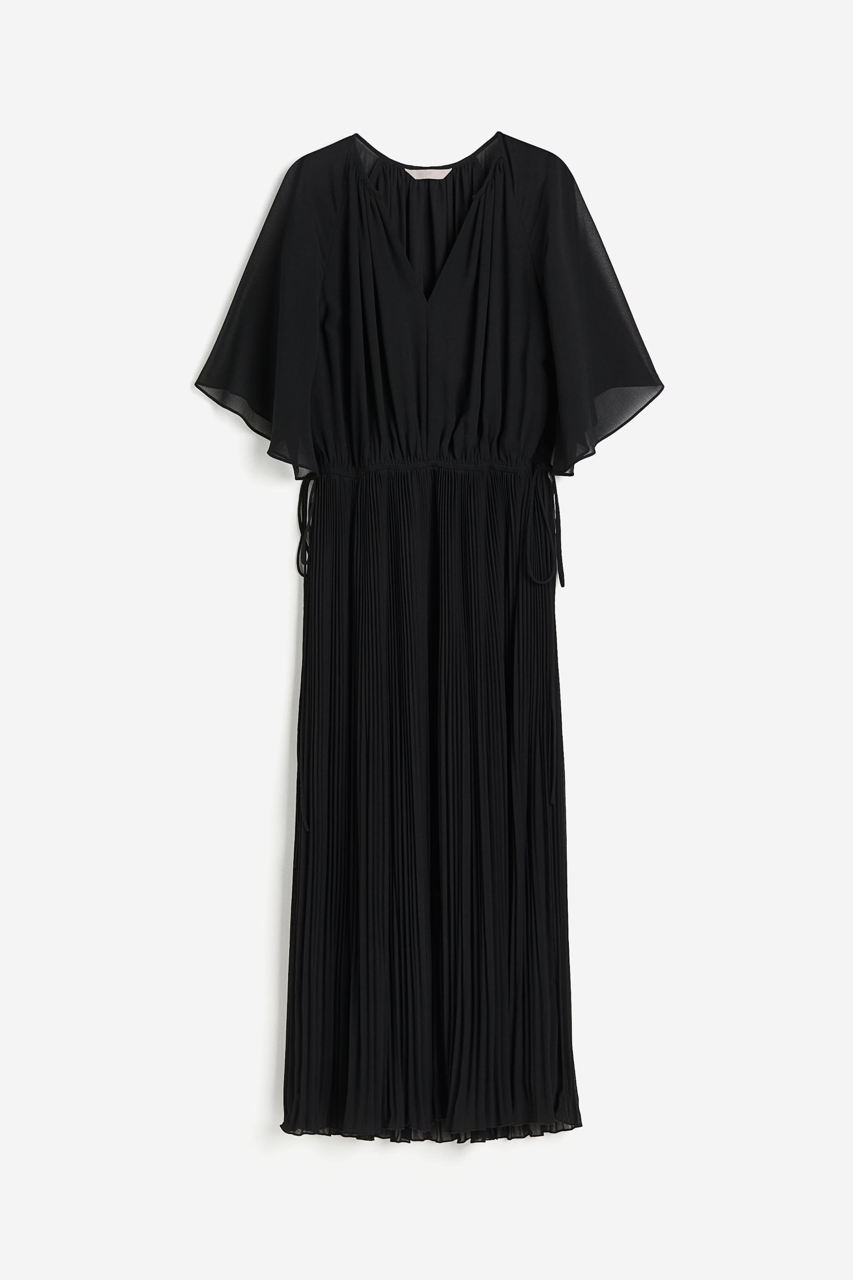 Tie-detail Pleated Dress Product Image