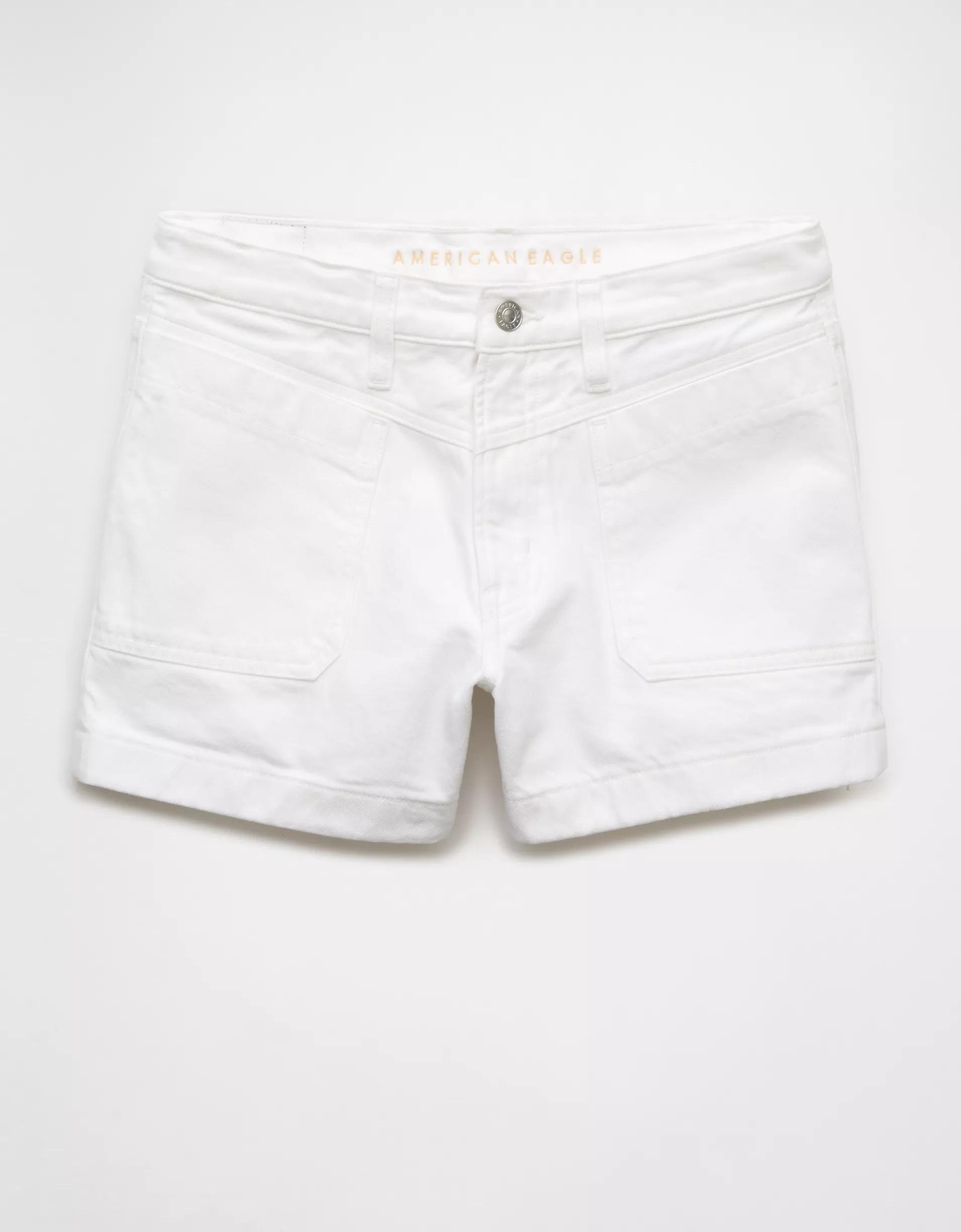 AE Strigid Super High-Waisted Relaxed Denim Short Product Image