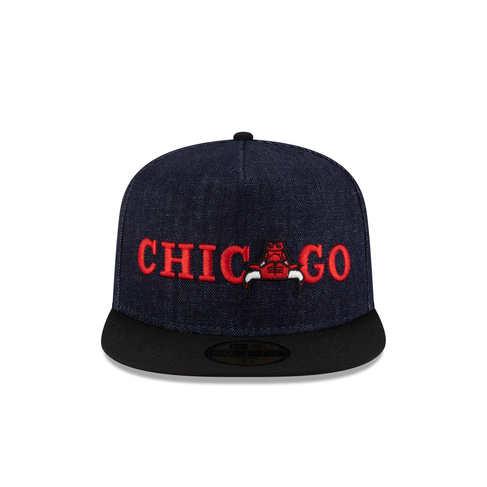 Golden State Warriors Navy Denim 59FIFTY A-Frame Fitted Hat Male Product Image