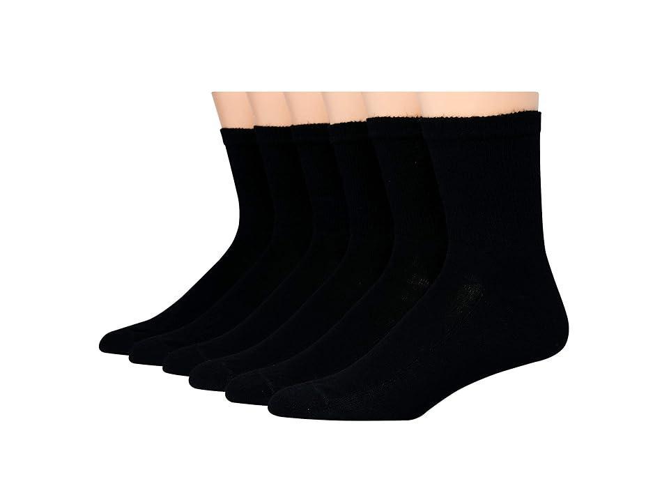 Hanes Double Tough Mens Crew Socks, Shoe Sizes 6-12, 12-Pairs White Product Image