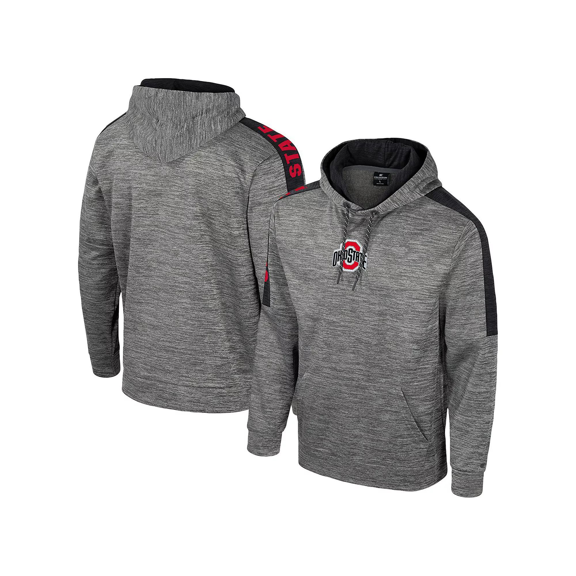 Men's Colosseum Heather Gray Auburn Tigers Dozer Pullover Hoodie, Size: Large, Grey Product Image