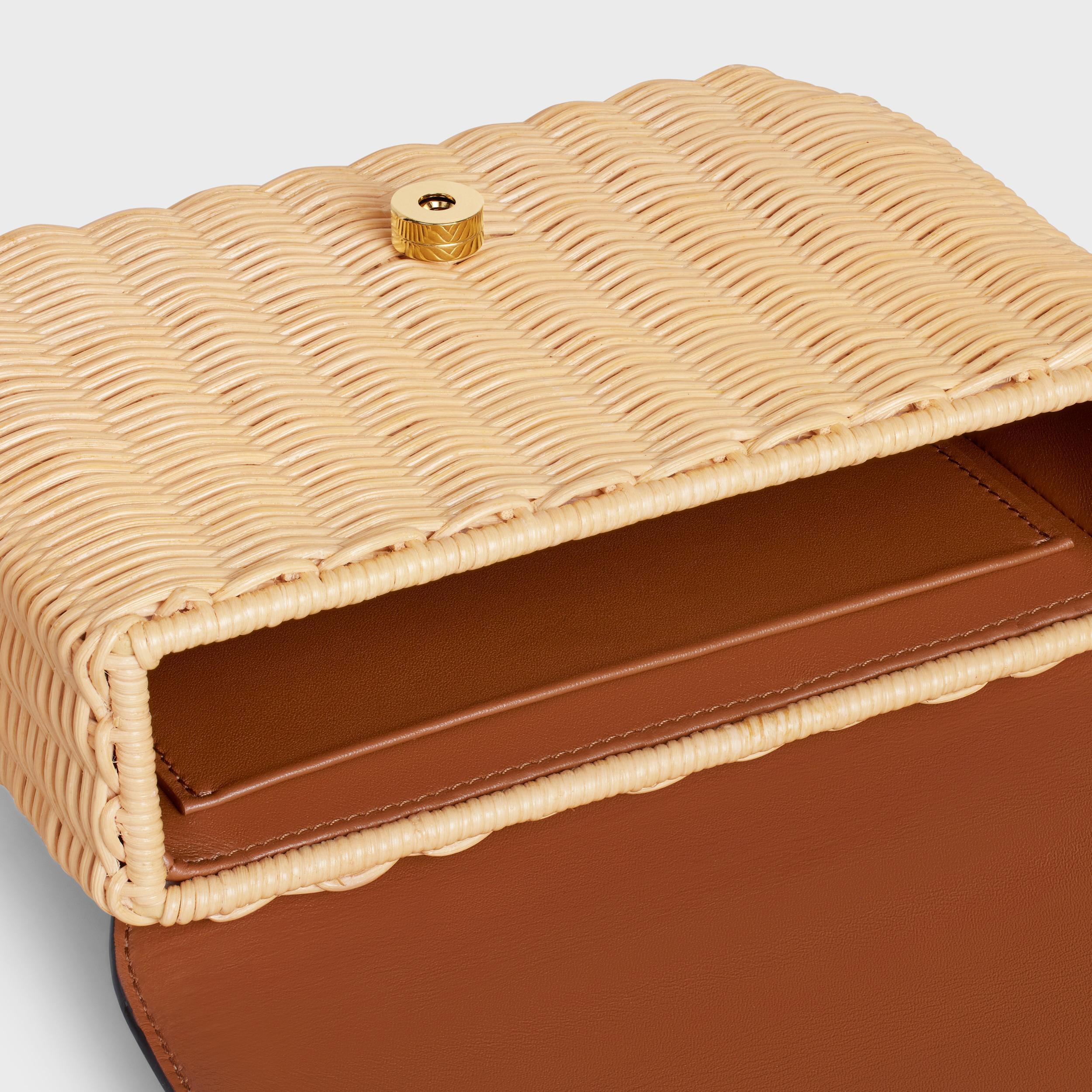 TEEN GARANCE BAG IN WICKER AND NATURAL CALFSKIN Product Image