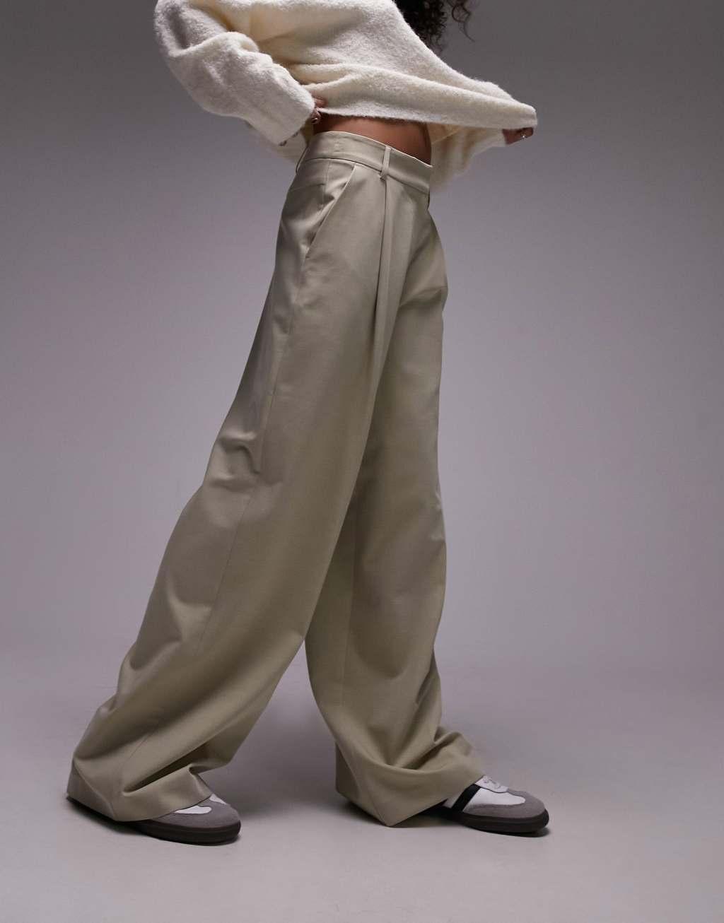 Topshop high waist tailored pants Product Image