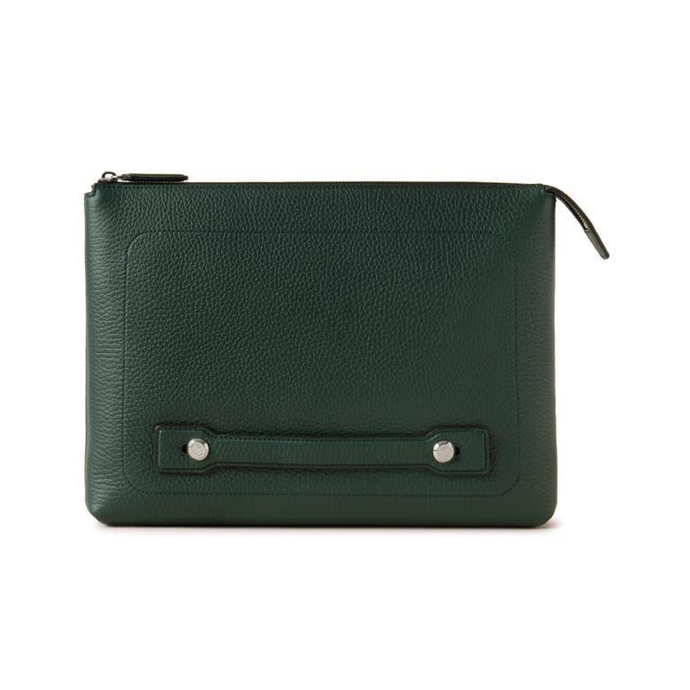 MULBERRY City Laptop Holder Heavy Grain In  Green Product Image