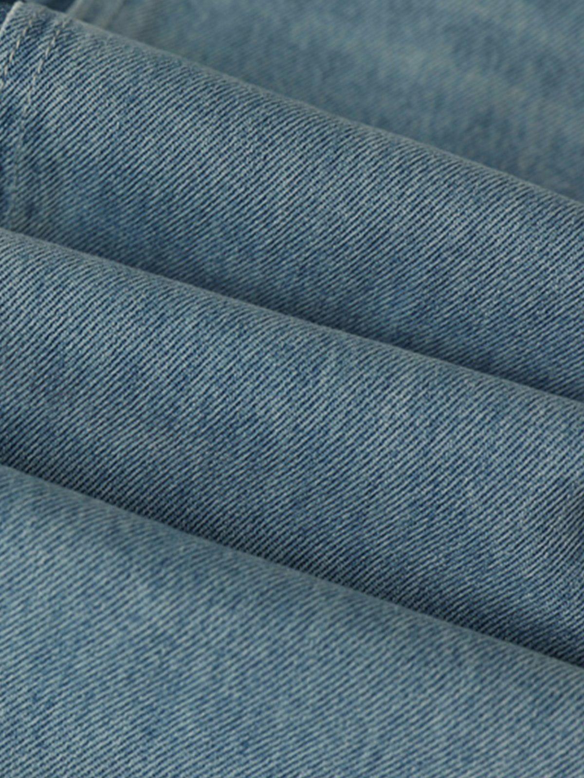 Aelfric Eden Patchwork Two Layer Loose Jeans Product Image