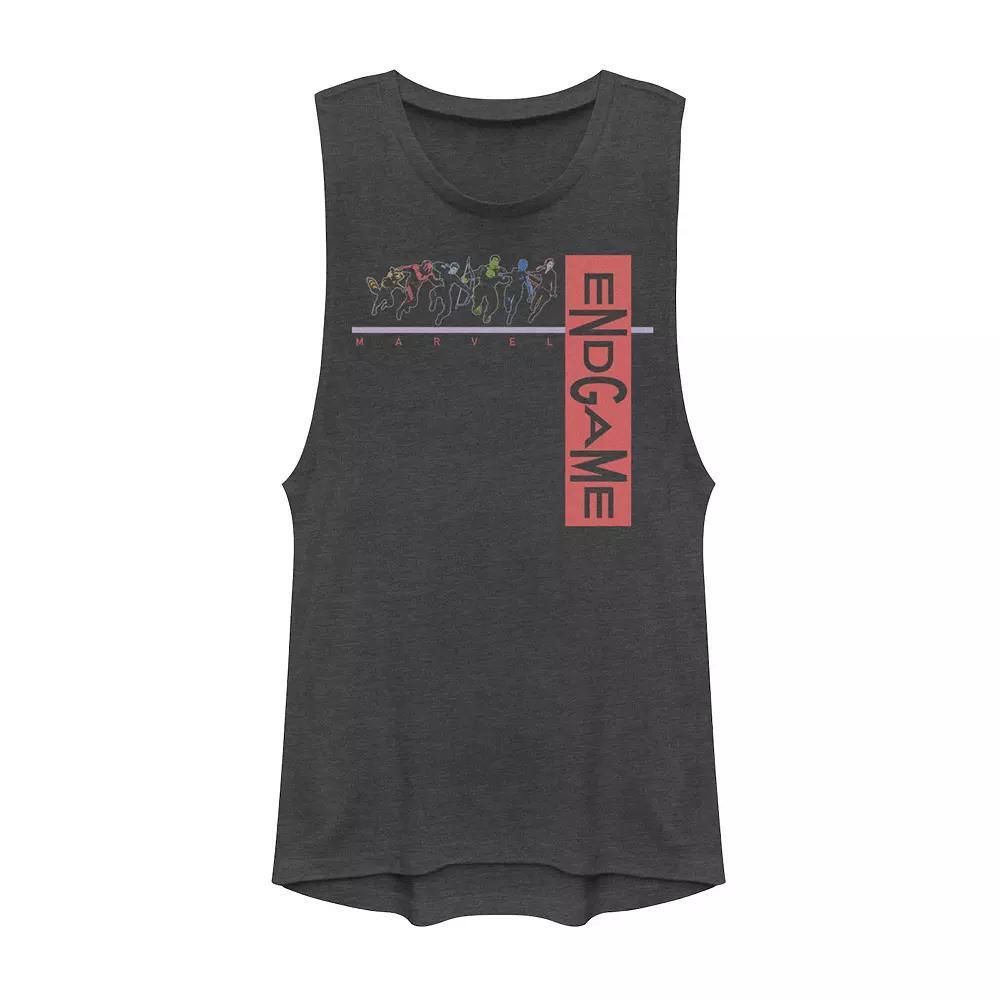 Juniors' Marvel Endgame Squad Muscle Tank Top, Girl's, Size: XS, Grey Product Image