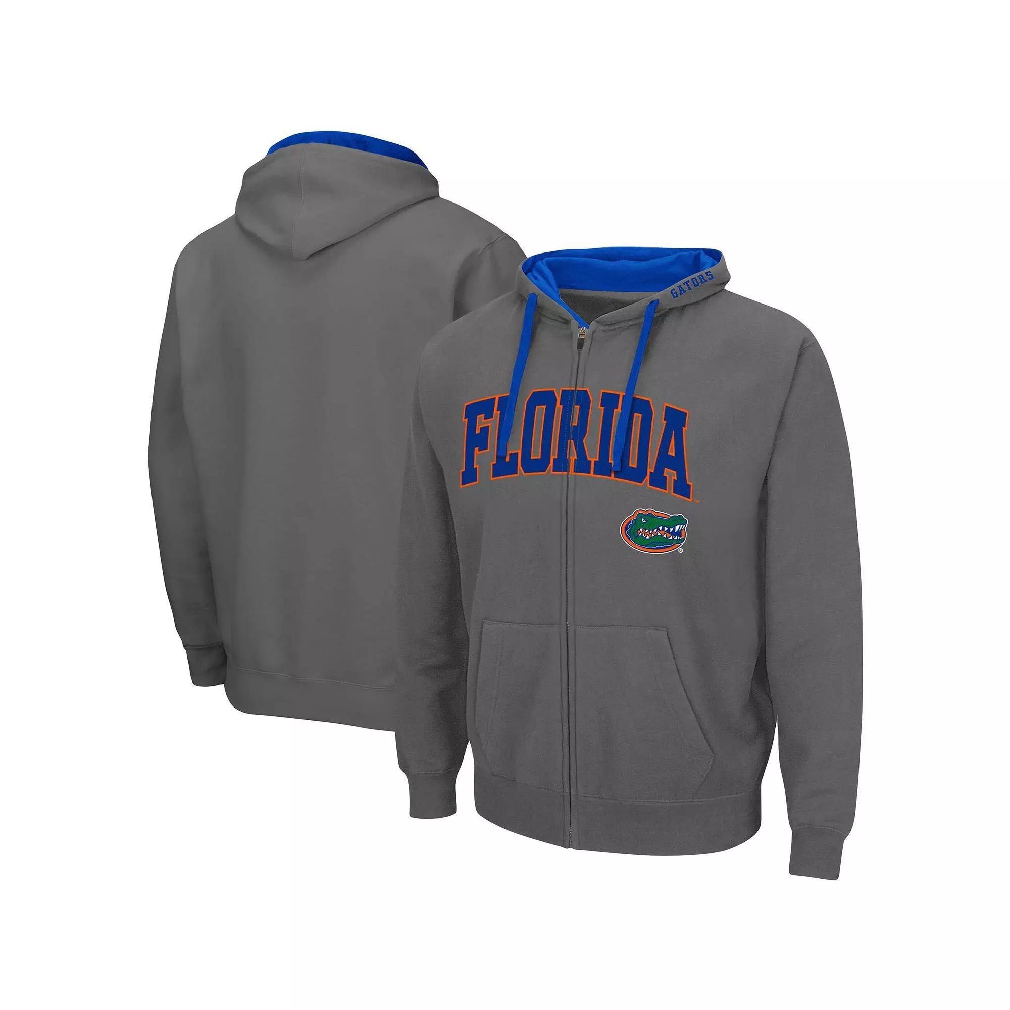 Men's Colosseum Charcoal Florida Gators Big & Tall Full-Zip Hoodie, Size: 3XLT Product Image