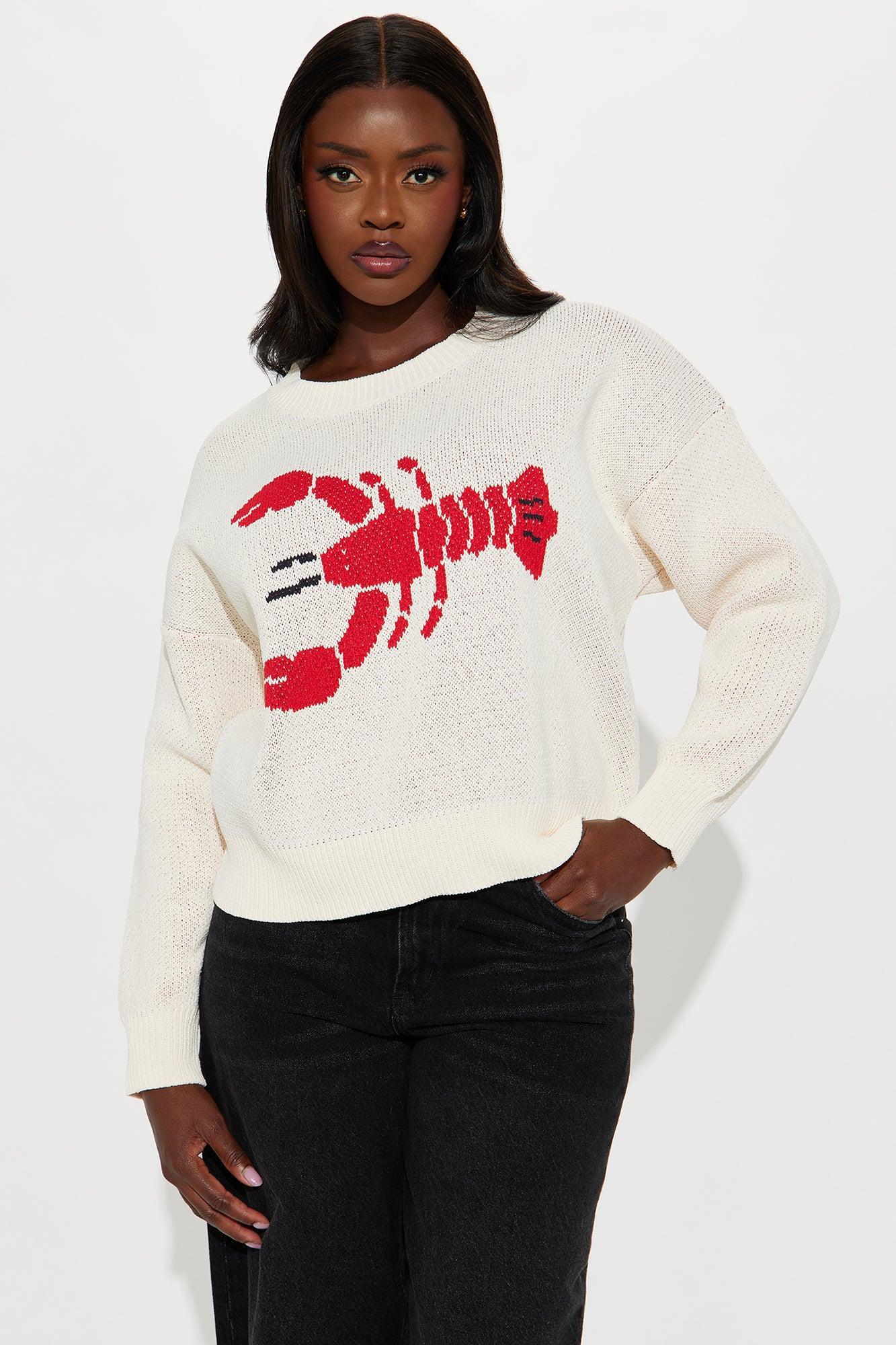 Nantucket Nights Lobster Sweater - Cream/combo Product Image