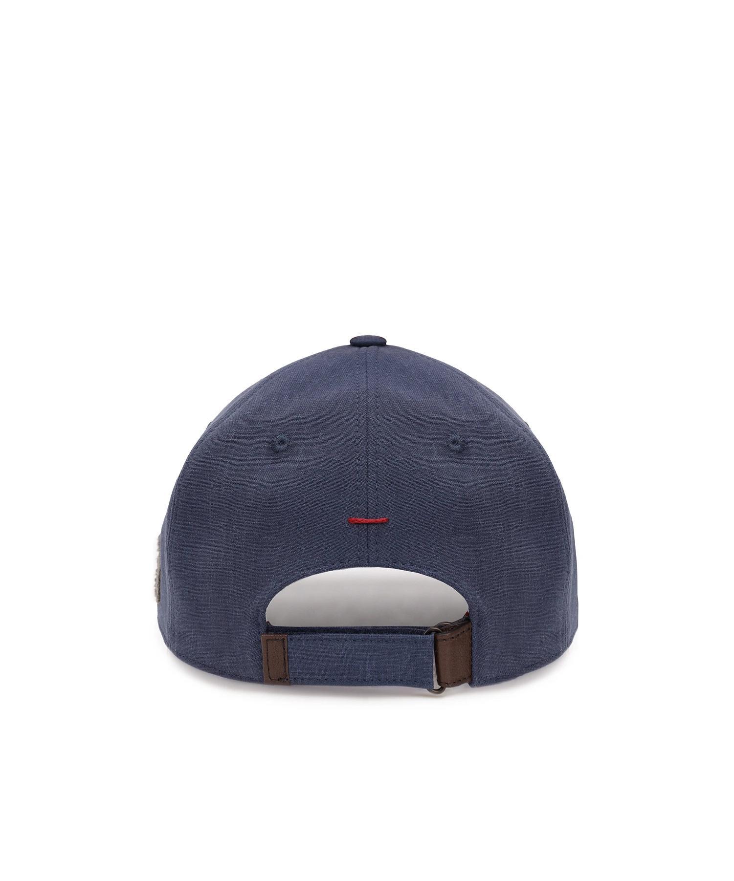 BRUNELLO CUCINELLI Logo Logo Baseball Hat In Blue Product Image